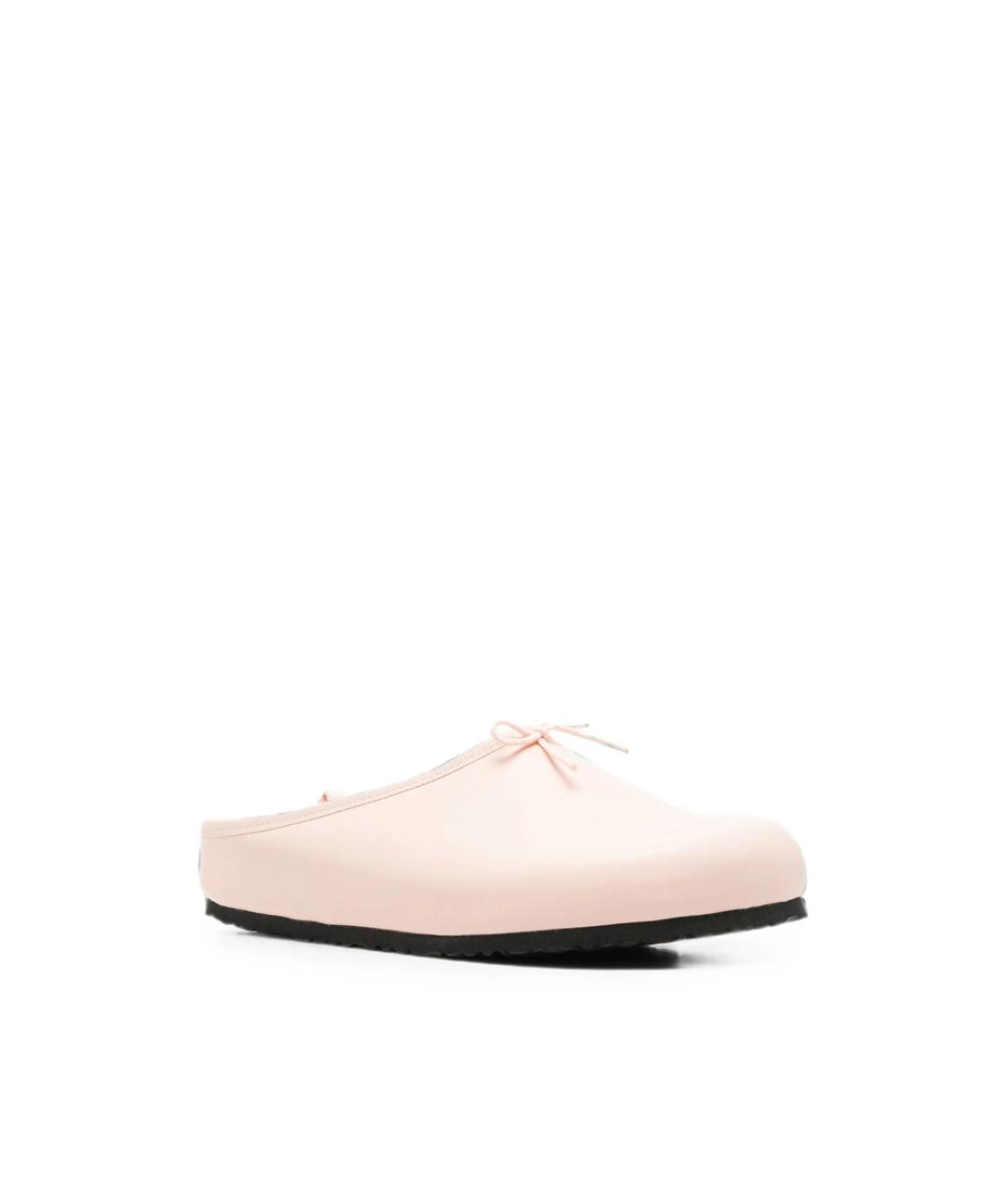 BIRKENSTOCK Розовые кожаные мюли, фото 2