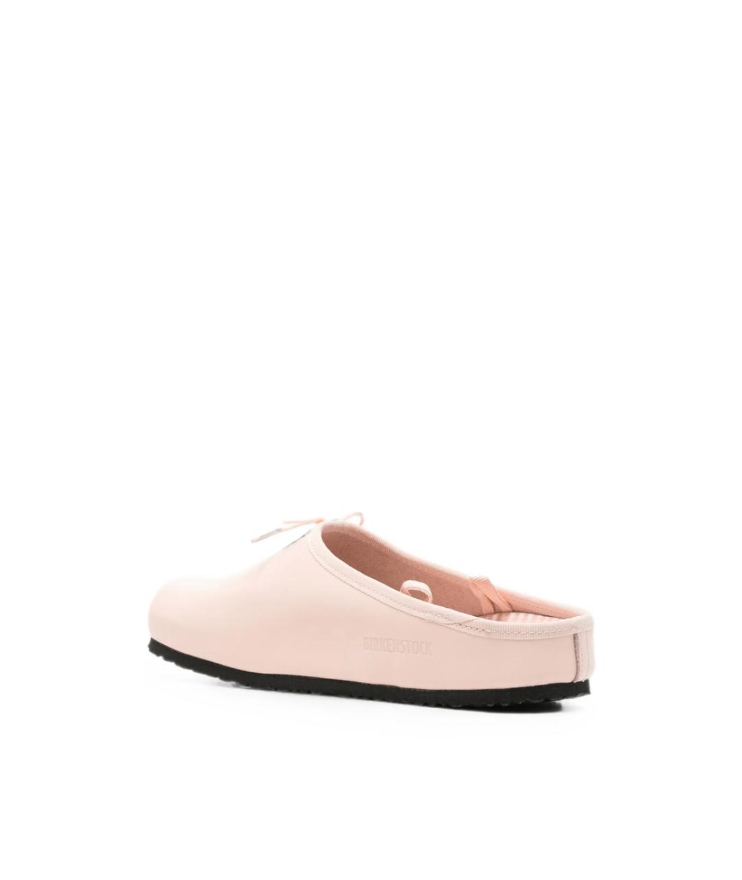 BIRKENSTOCK Розовые кожаные мюли, фото 3