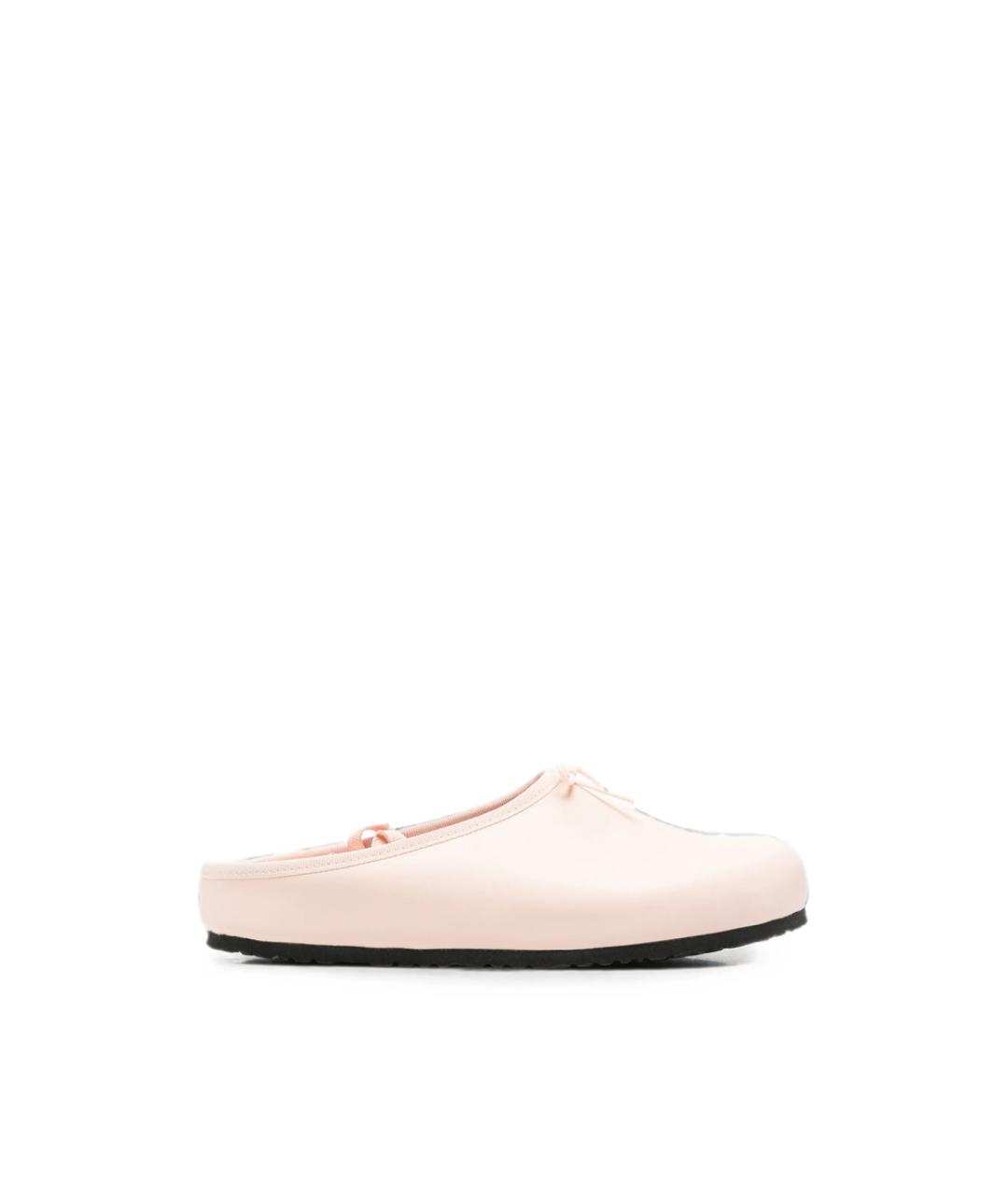 BIRKENSTOCK Розовые кожаные мюли, фото 1
