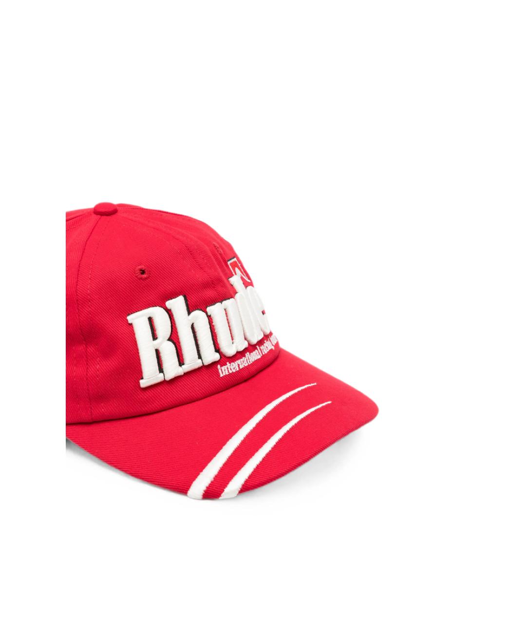 RHUDE Красная синтетическая кепка/бейсболка, фото 4