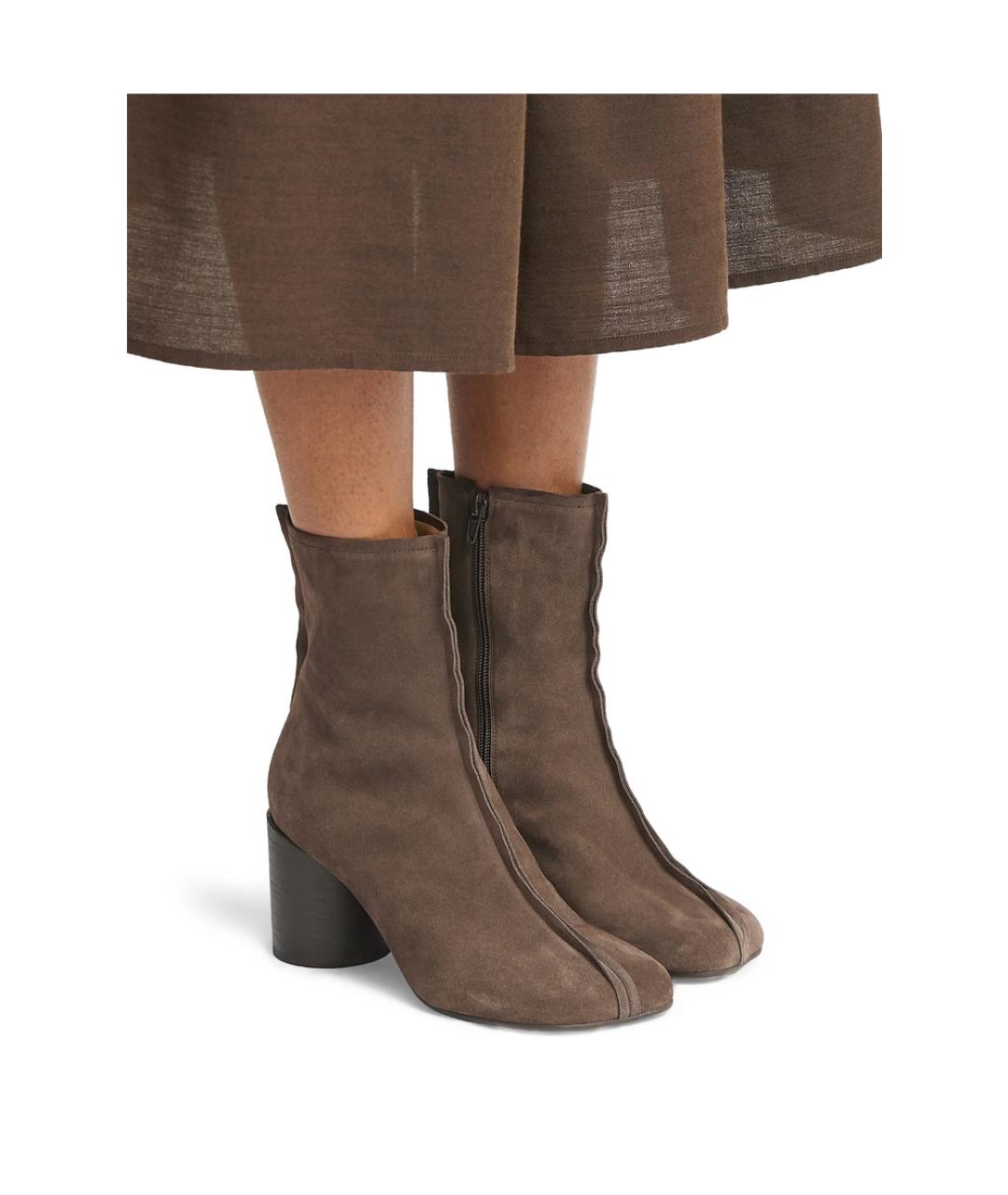 MM6 MAISON MARGIELA Коричневые кожаные туфли, фото 5