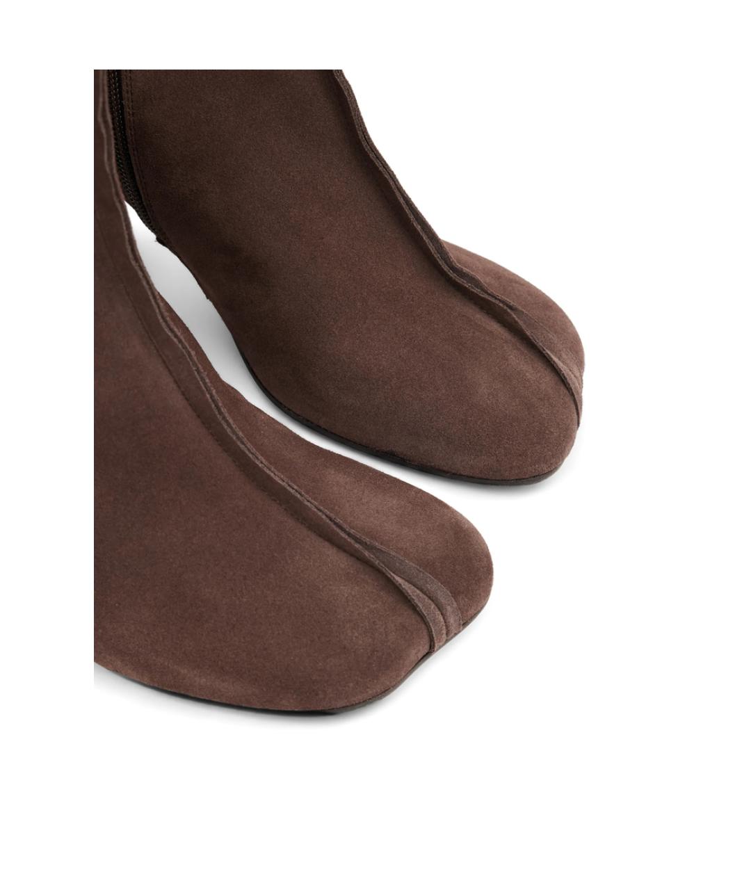 MM6 MAISON MARGIELA Коричневые кожаные туфли, фото 3