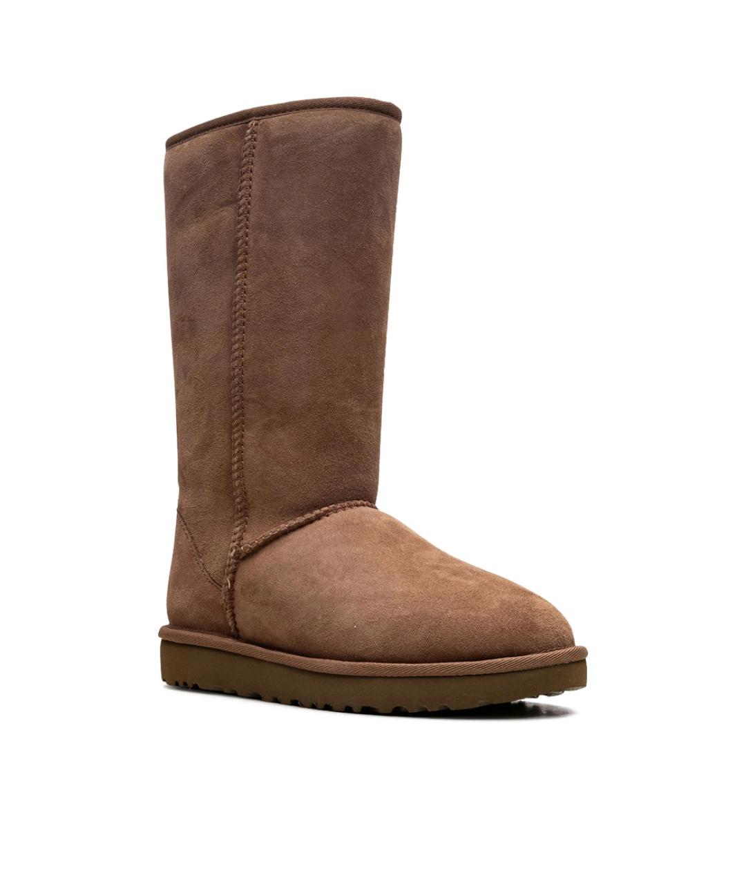 UGG Коричневые замшевые ботинки, фото 3