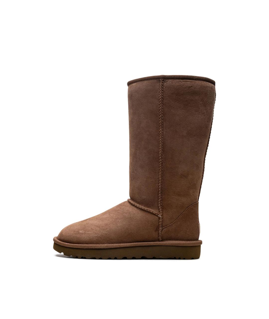UGG Коричневые замшевые ботинки, фото 4