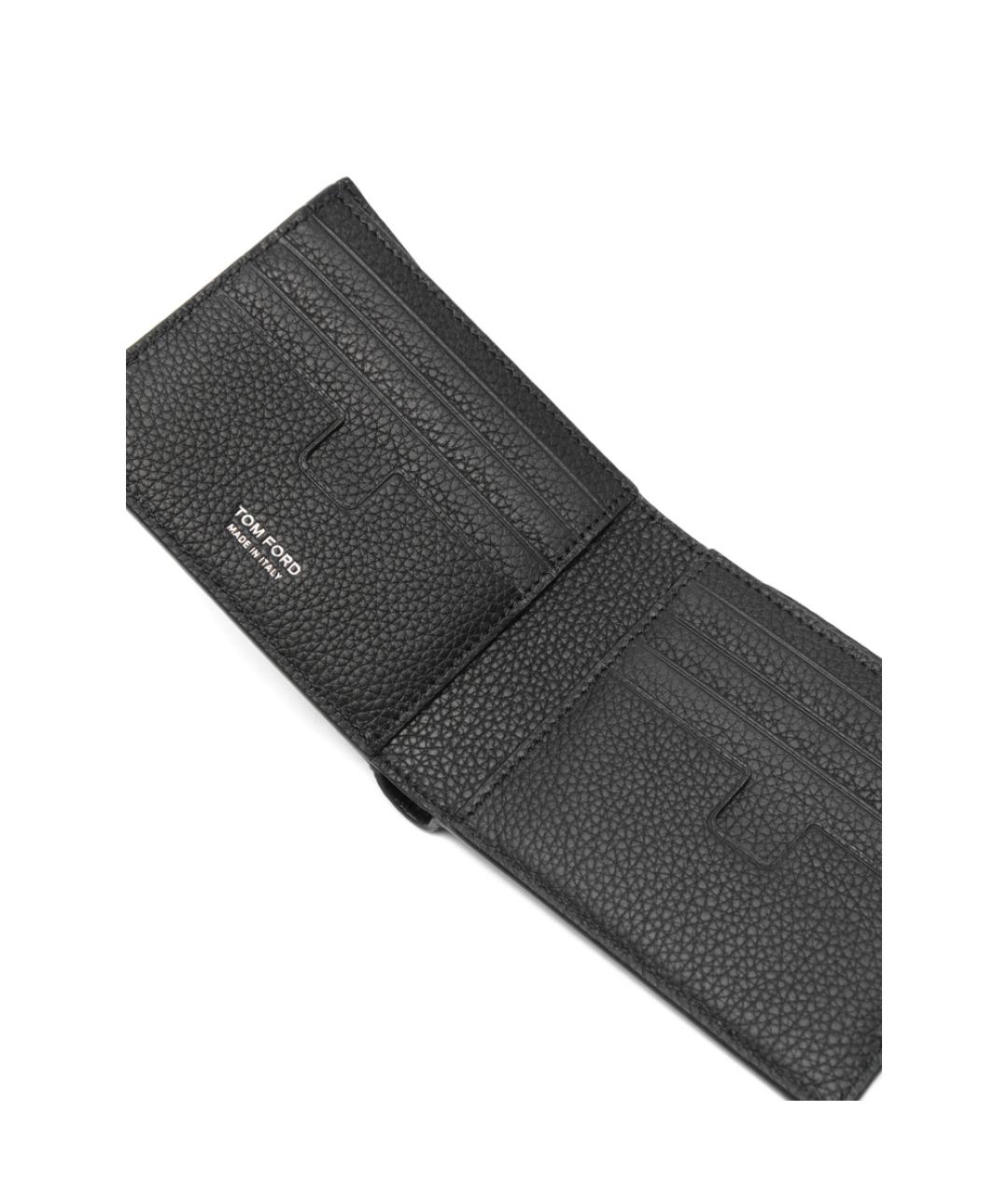 TOM FORD Черный кожаный кошелек, фото 3