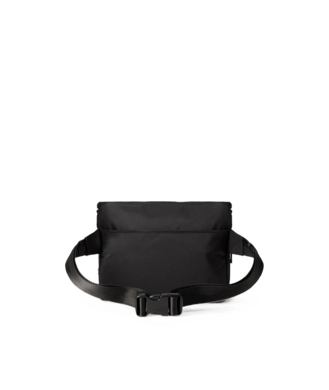 A.P.C. Черная тканевая поясная сумка, фото 4