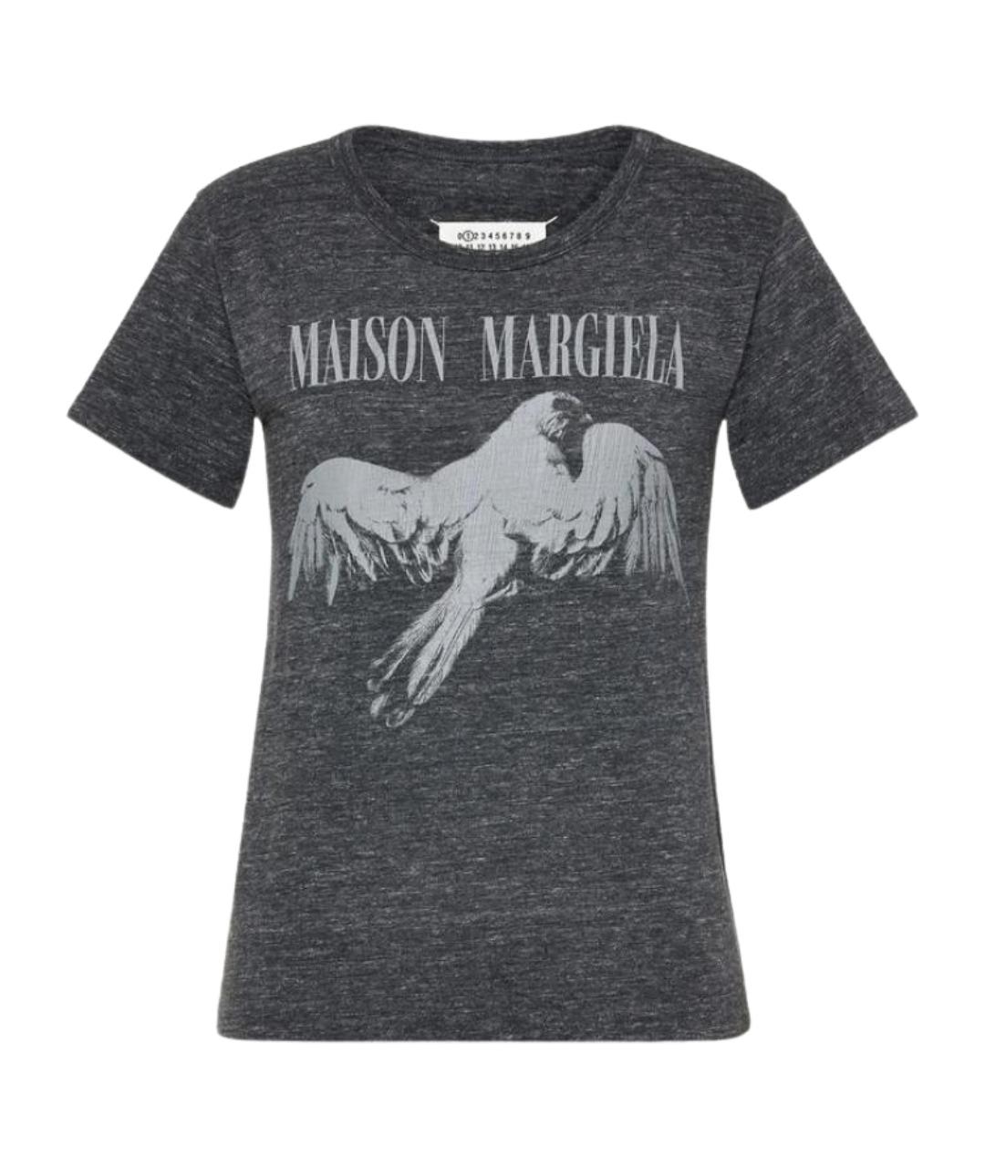 MAISON MARGIELA Серая хлопковая футболка, фото 1