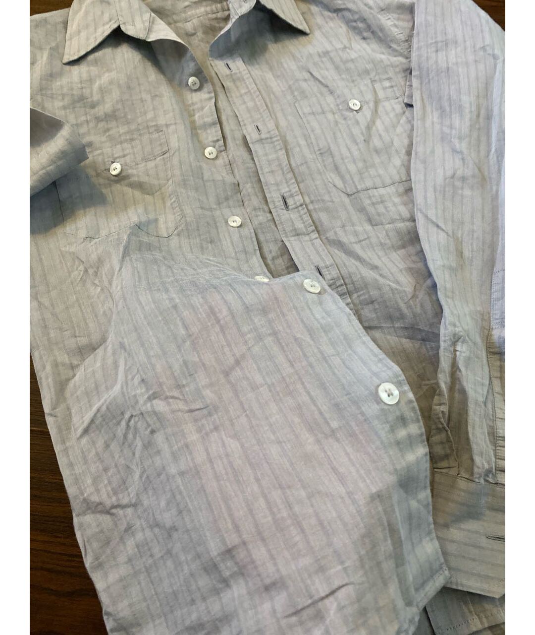COSTUME NATIONAL Голубая хлопковая кэжуал рубашка, фото 7