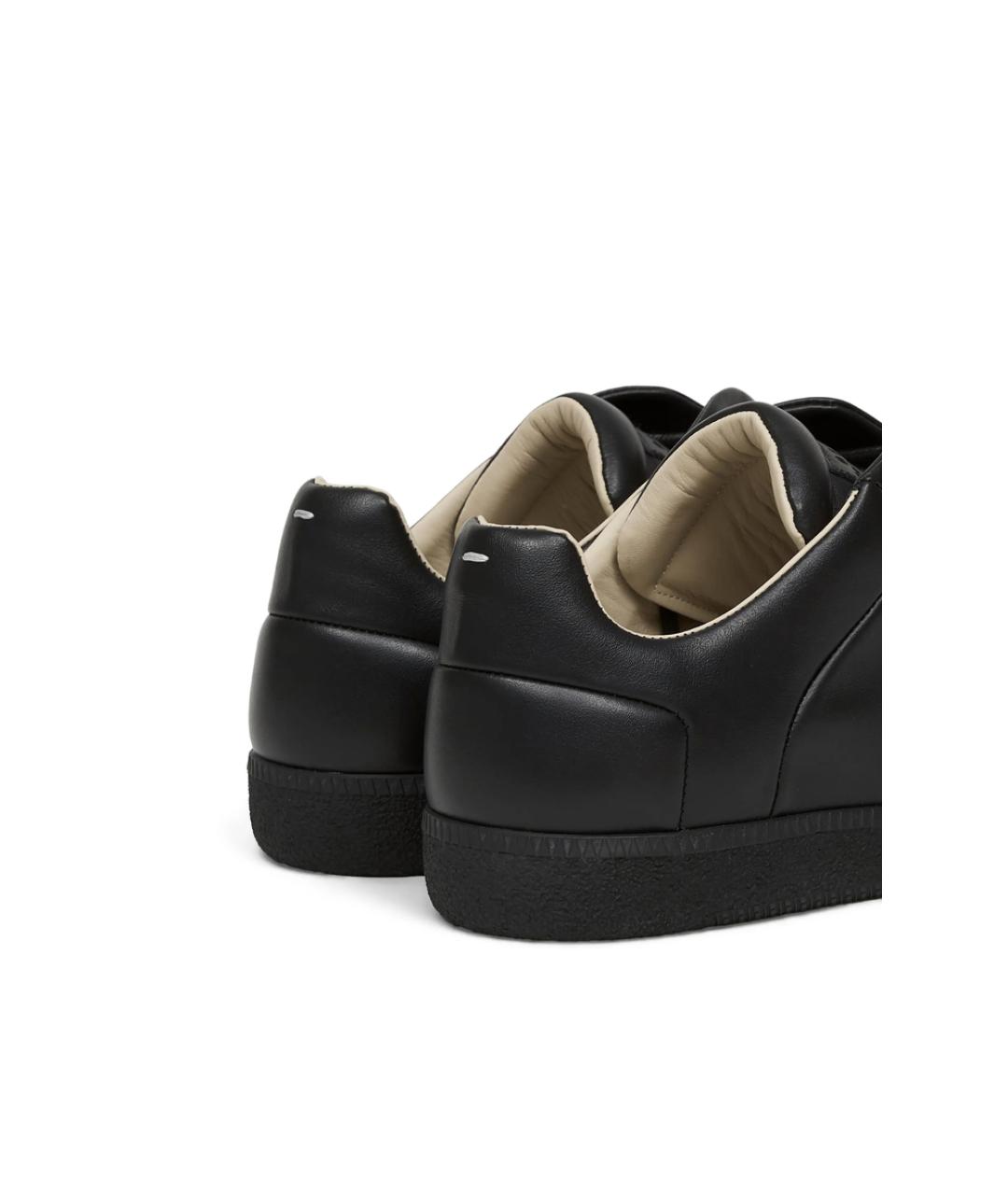 MAISON MARGIELA Черные кожаные слипоны, фото 5