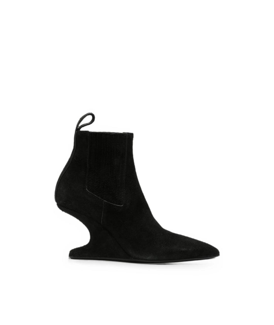 RICK OWENS Черные замшевые ботильоны, фото 1