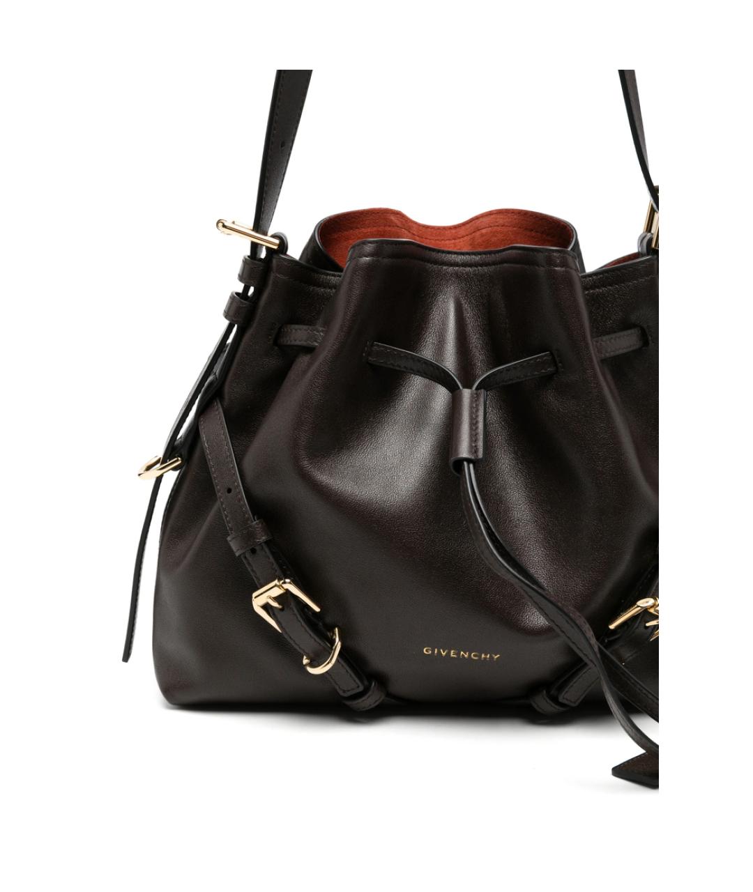 GIVENCHY Коричневая кожаная сумка через плечо, фото 5