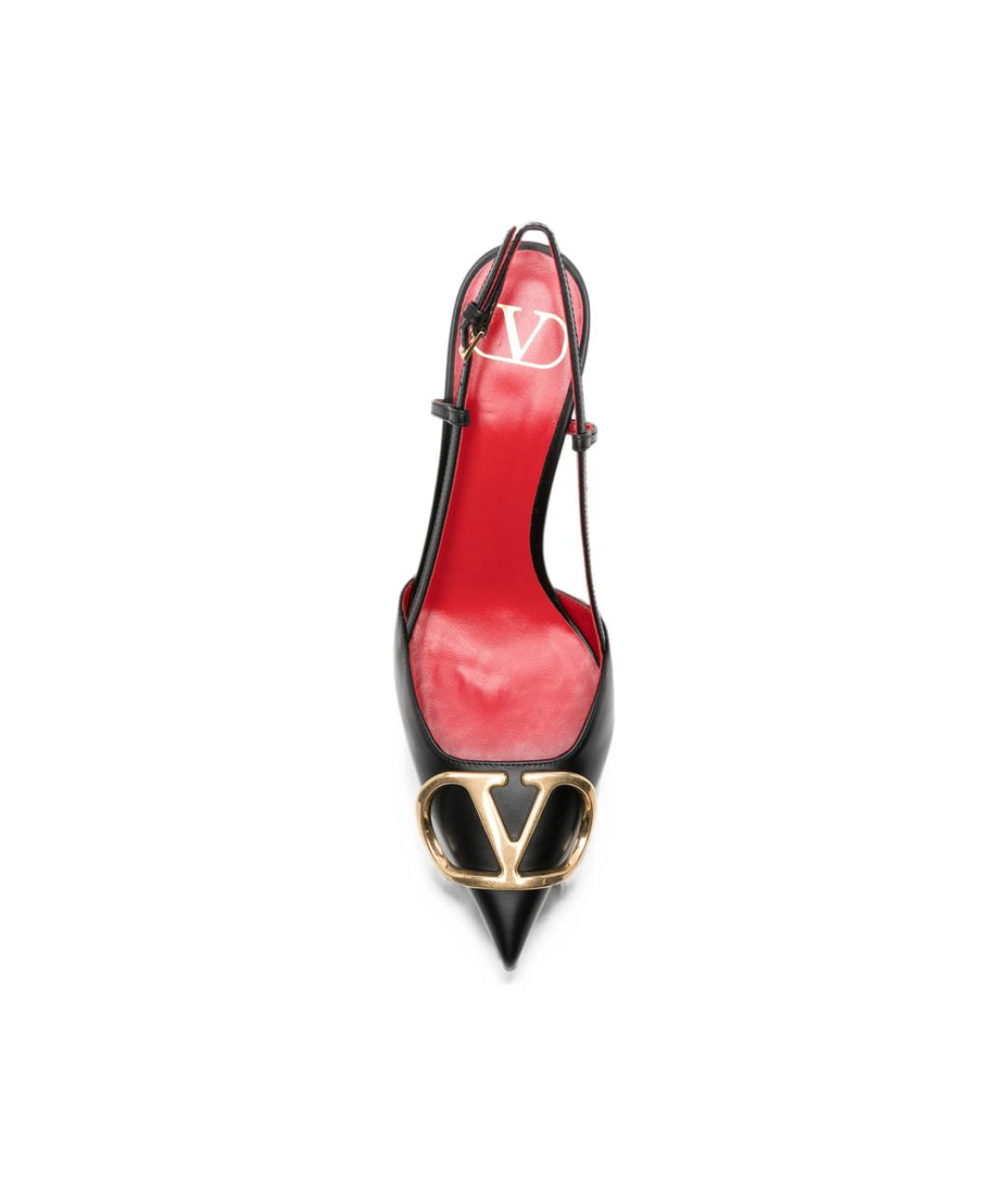 VALENTINO Черные кожаные туфли, фото 4