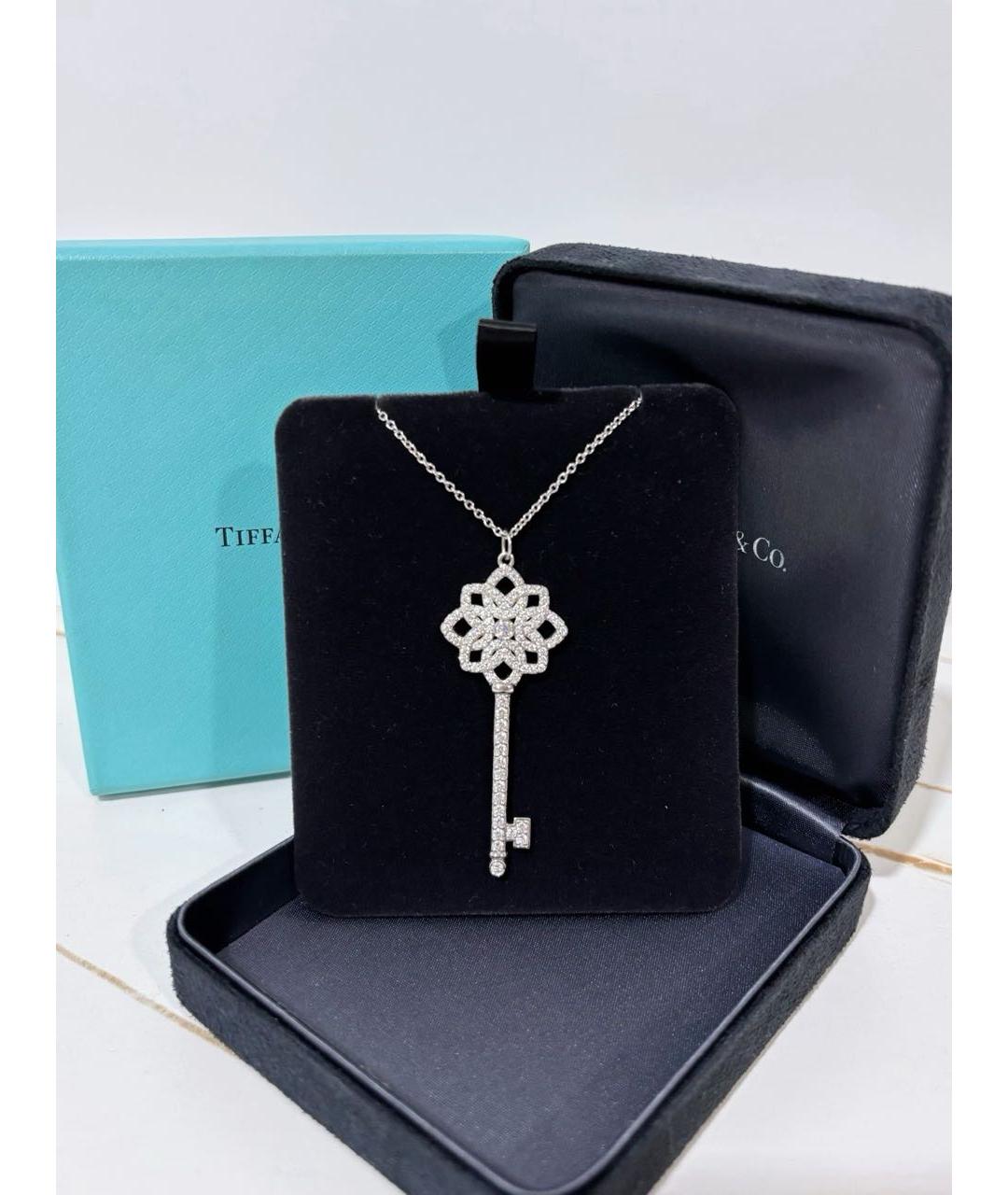 TIFFANY&CO Белое платиновое колье, фото 2