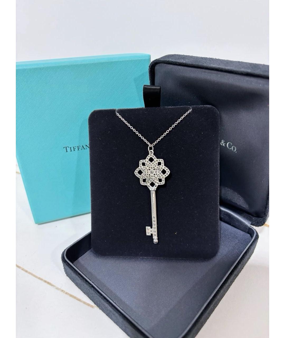 TIFFANY&CO Белое платиновое колье, фото 4