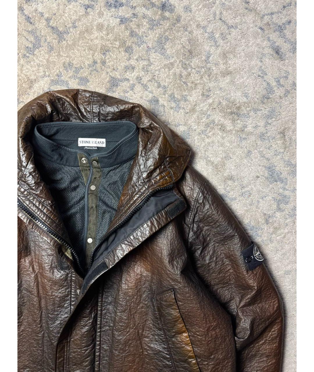 STONE ISLAND Коричневая куртка, фото 5