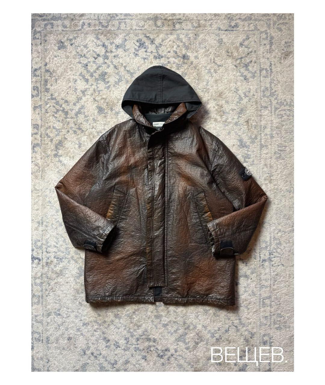 STONE ISLAND Коричневая куртка, фото 9