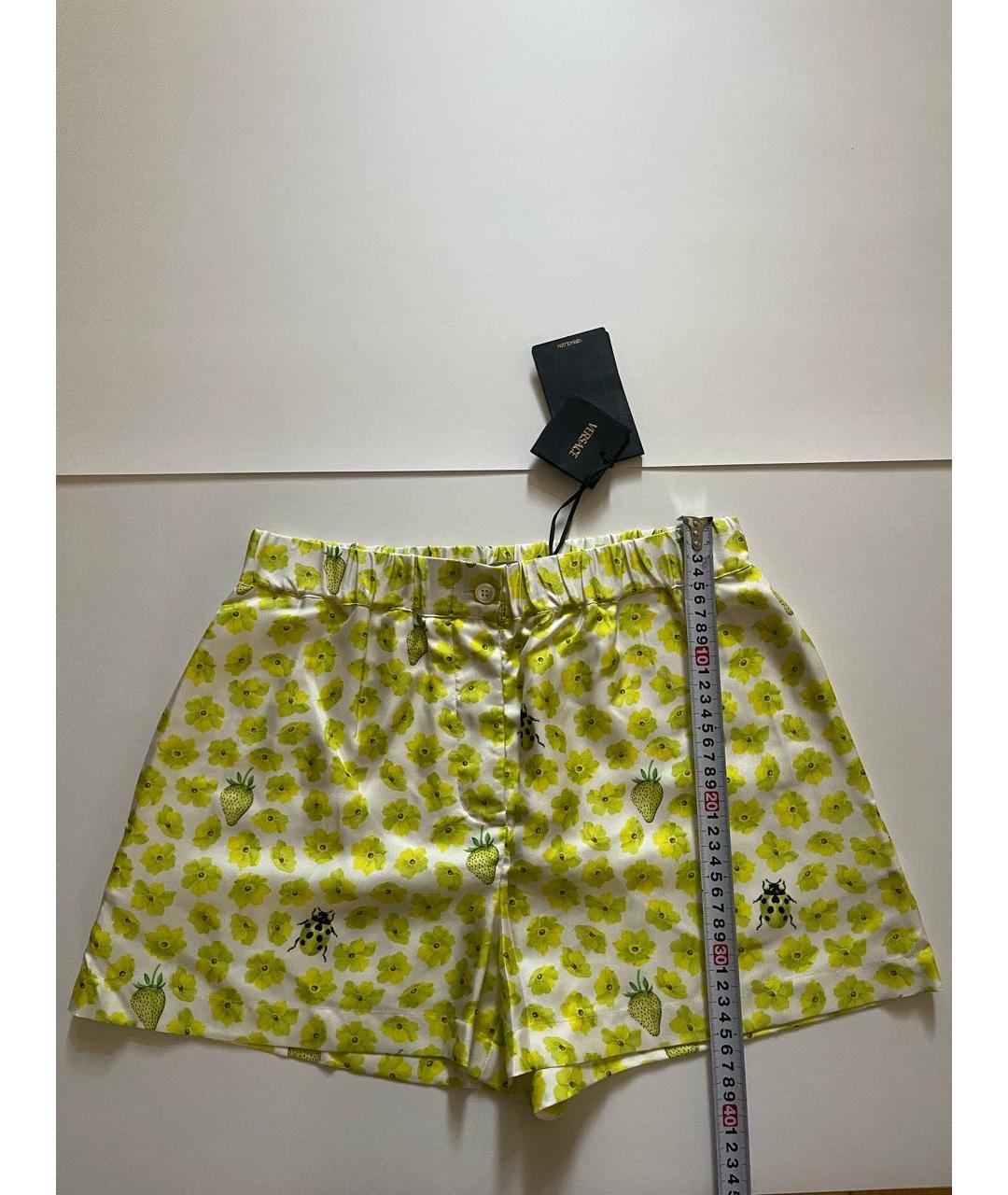 VERSACE Мульти шелковые шорты, фото 6