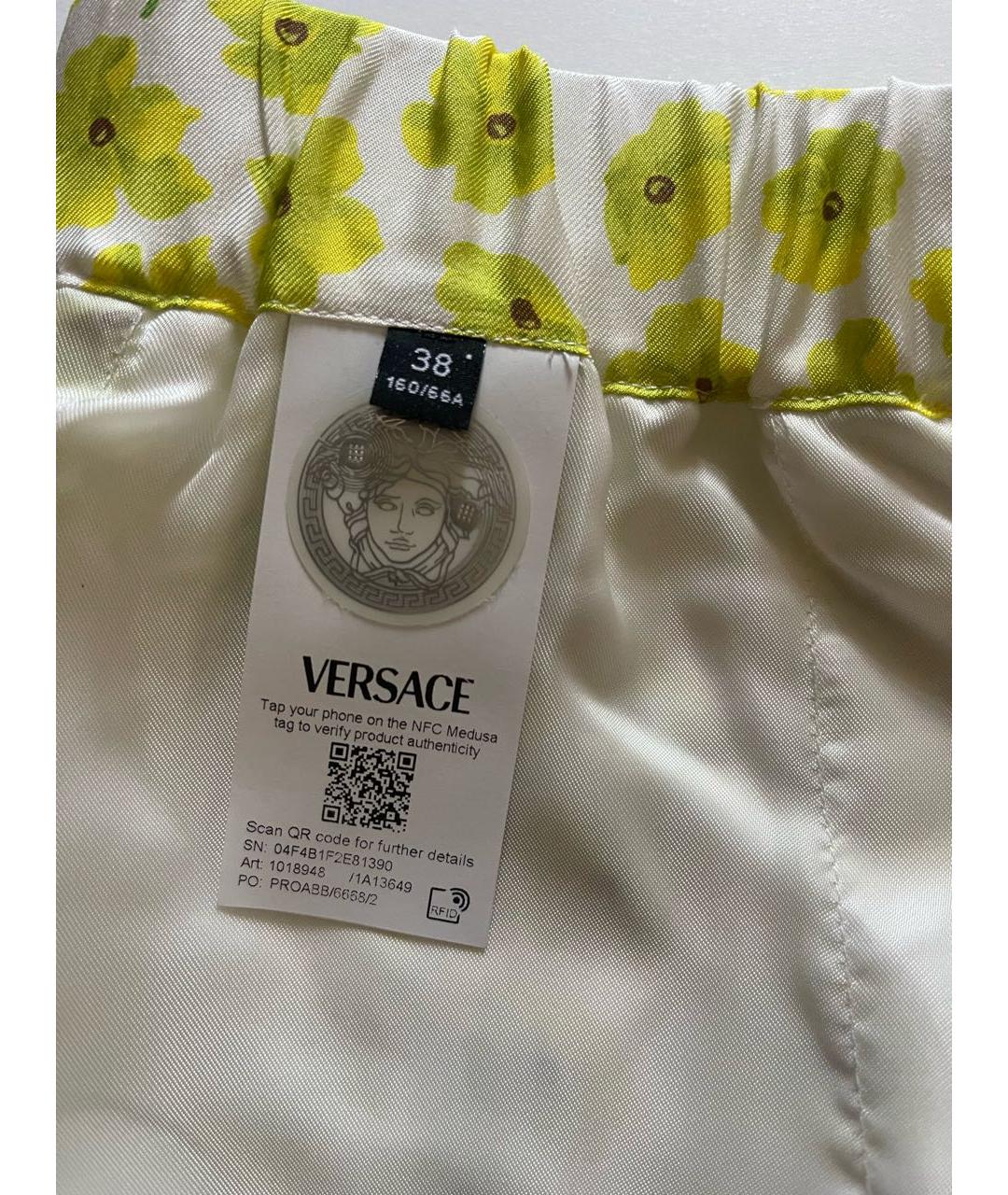 VERSACE Мульти шелковые шорты, фото 4