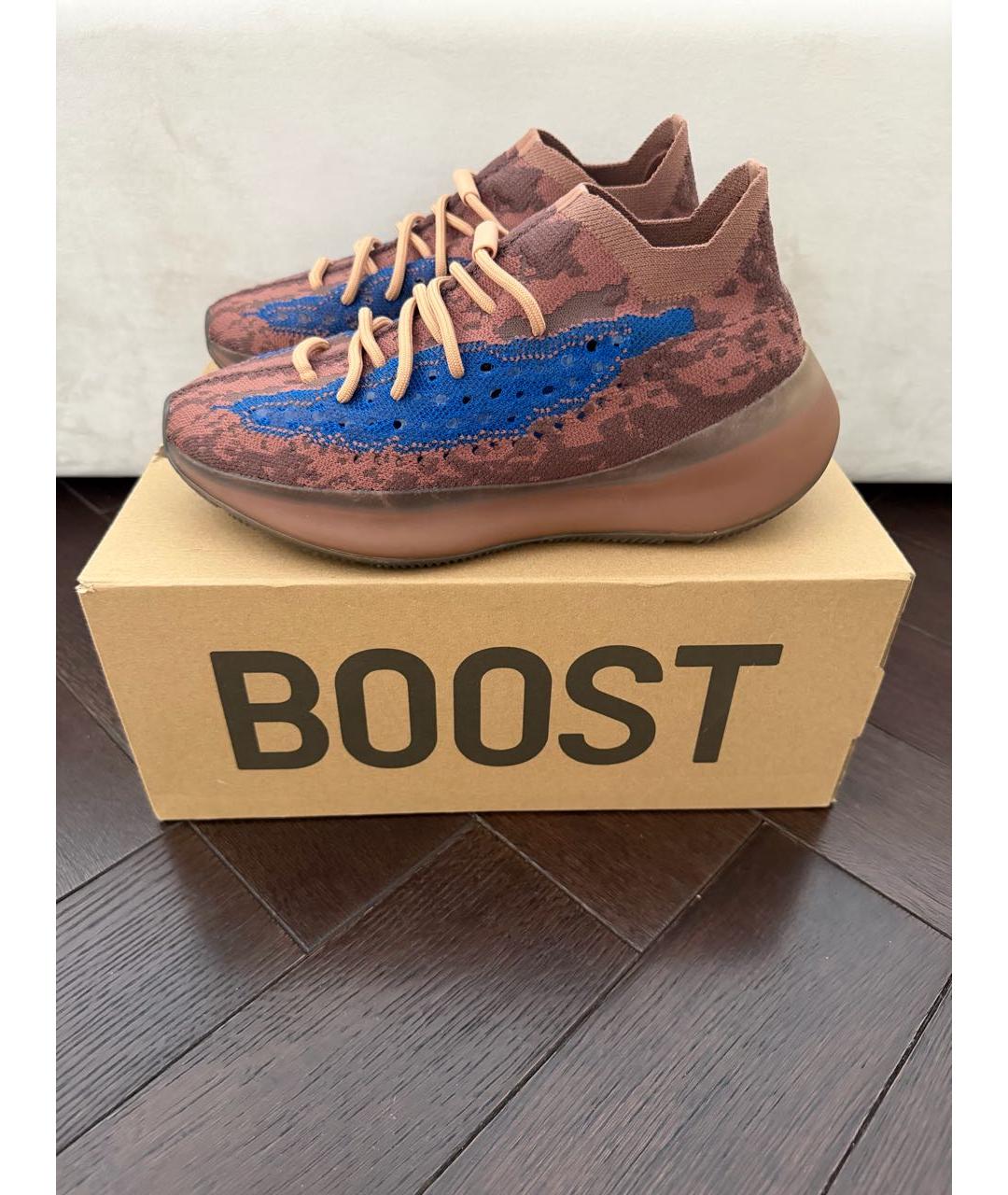 ADIDAS YEEZY Коричневые низкие кроссовки / кеды, фото 8