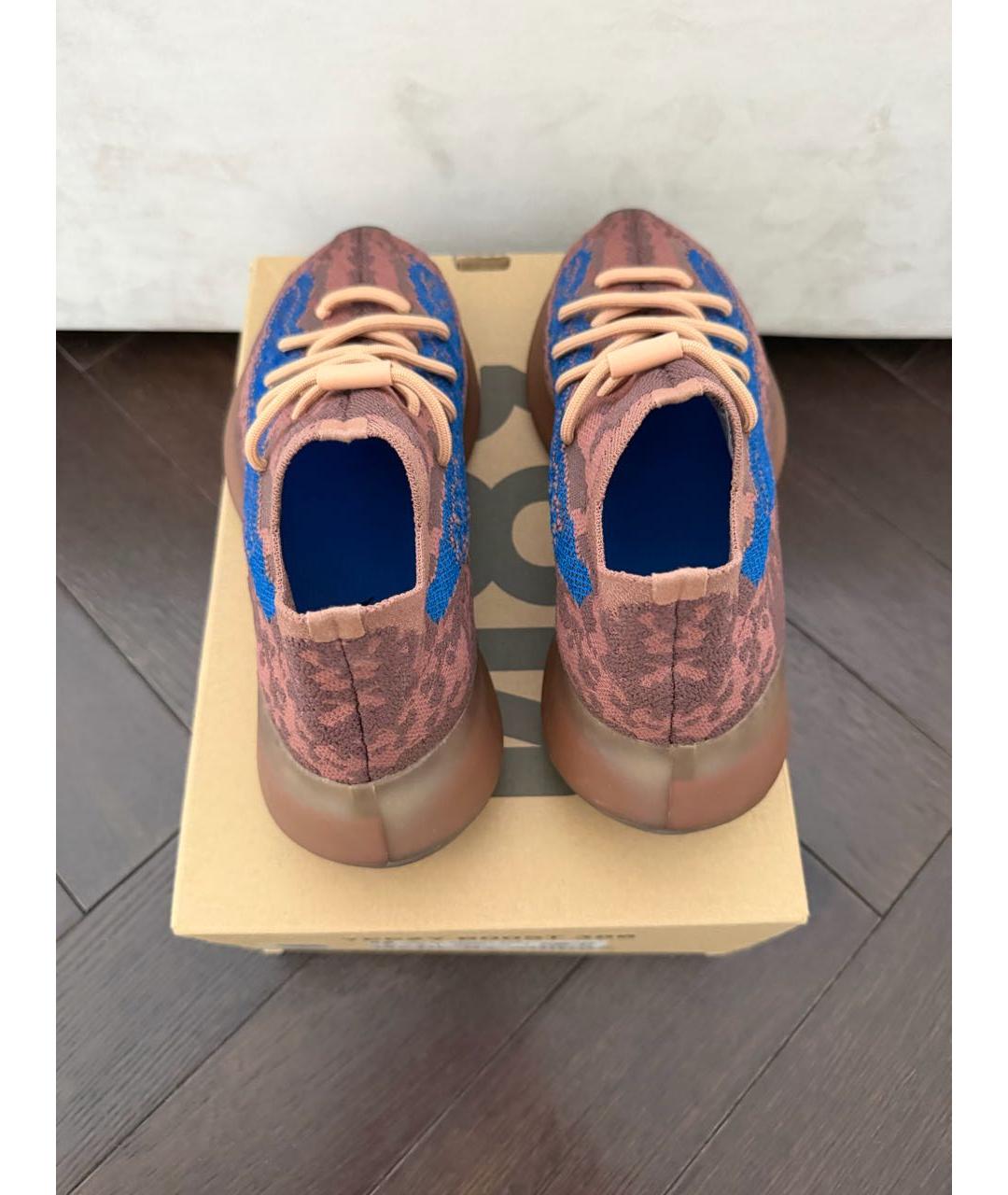ADIDAS YEEZY Коричневые низкие кроссовки / кеды, фото 2