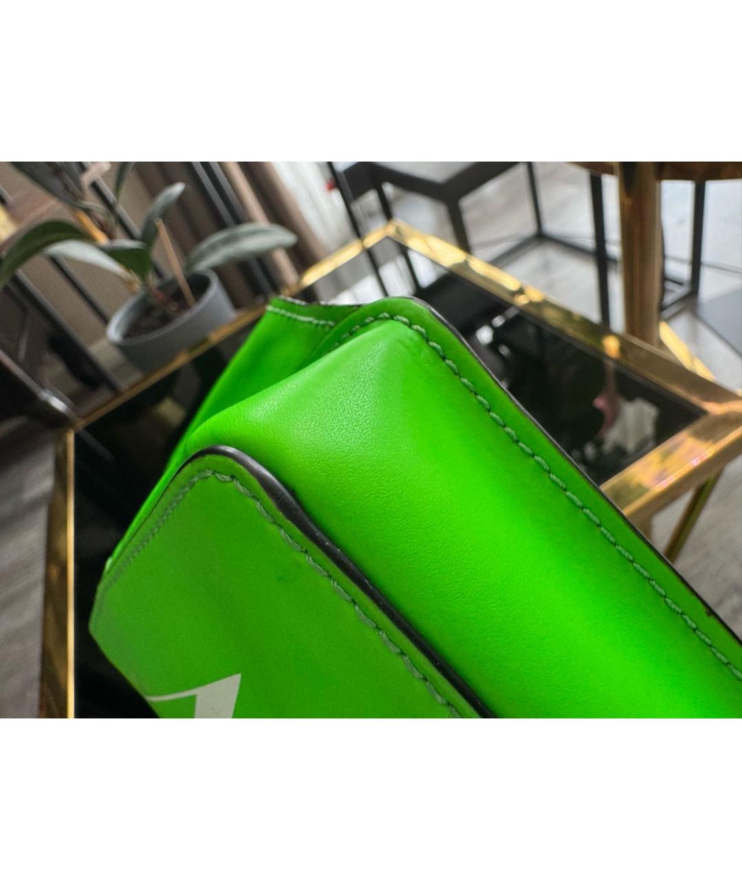 VALENTINO Зеленая кожаная поясная сумка, фото 6