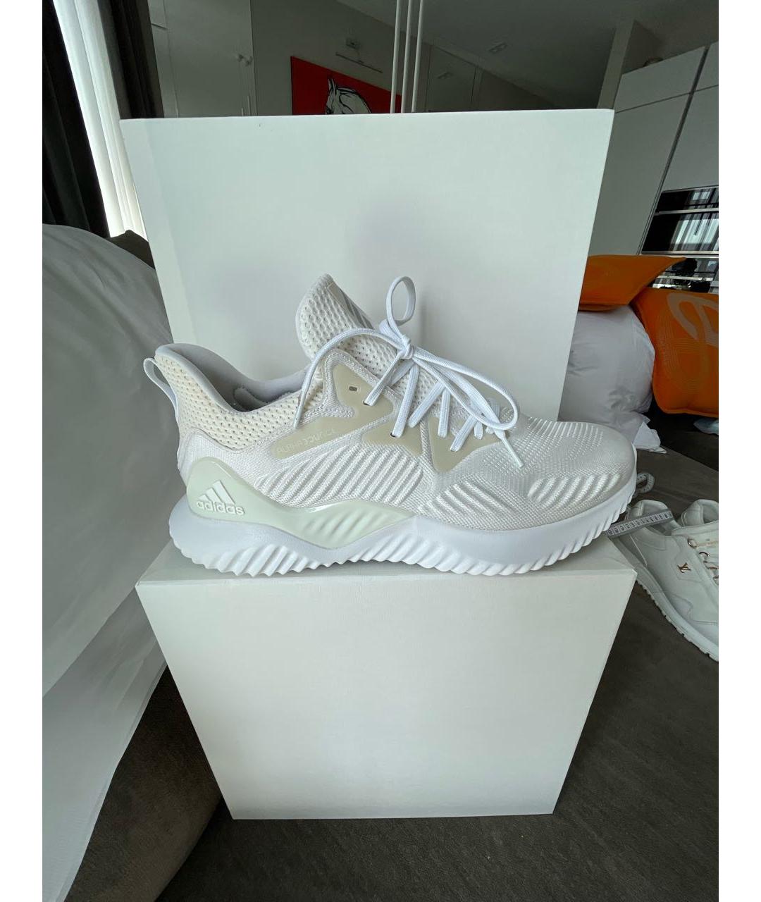 ADIDAS Белые синтетические высокие кроссовки / кеды, фото 8