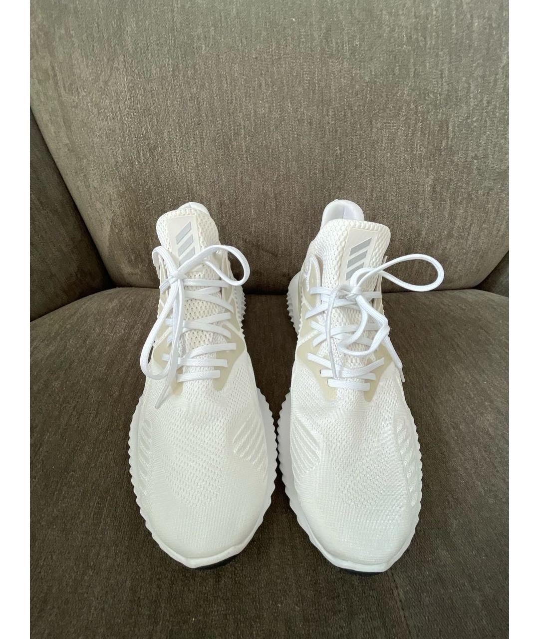 ADIDAS Белые синтетические высокие кроссовки / кеды, фото 2