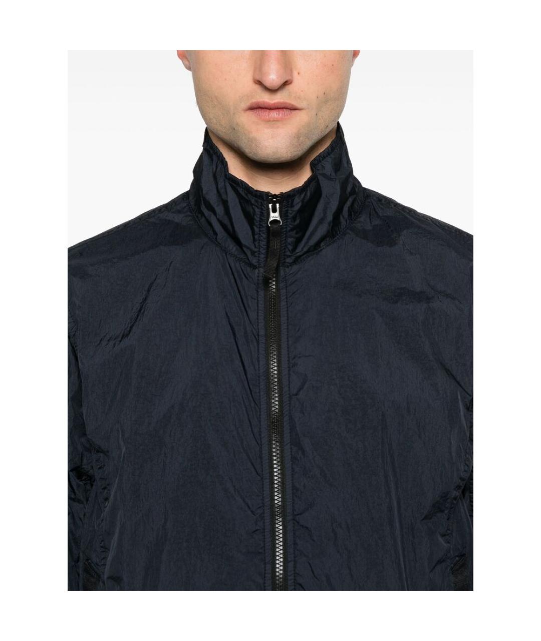 STONE ISLAND Темно-синяя полиамидовая куртка, фото 2