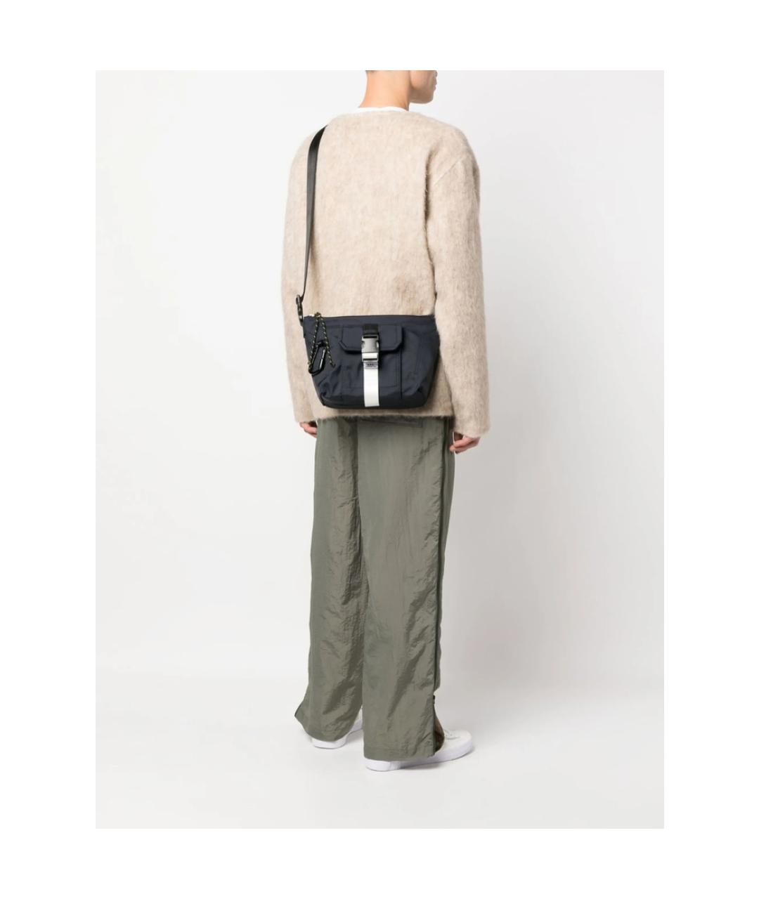 A.P.C. Синяя нейлоновая сумка на плечо, фото 5