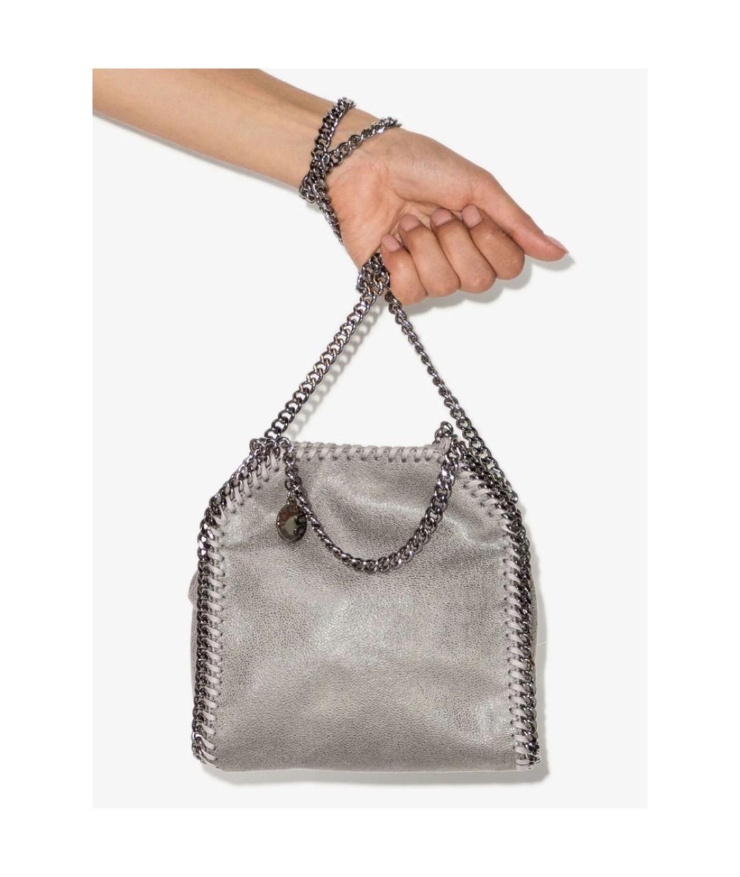 STELLA MCCARTNEY Серая сумка через плечо из искусственной кожи, фото 4