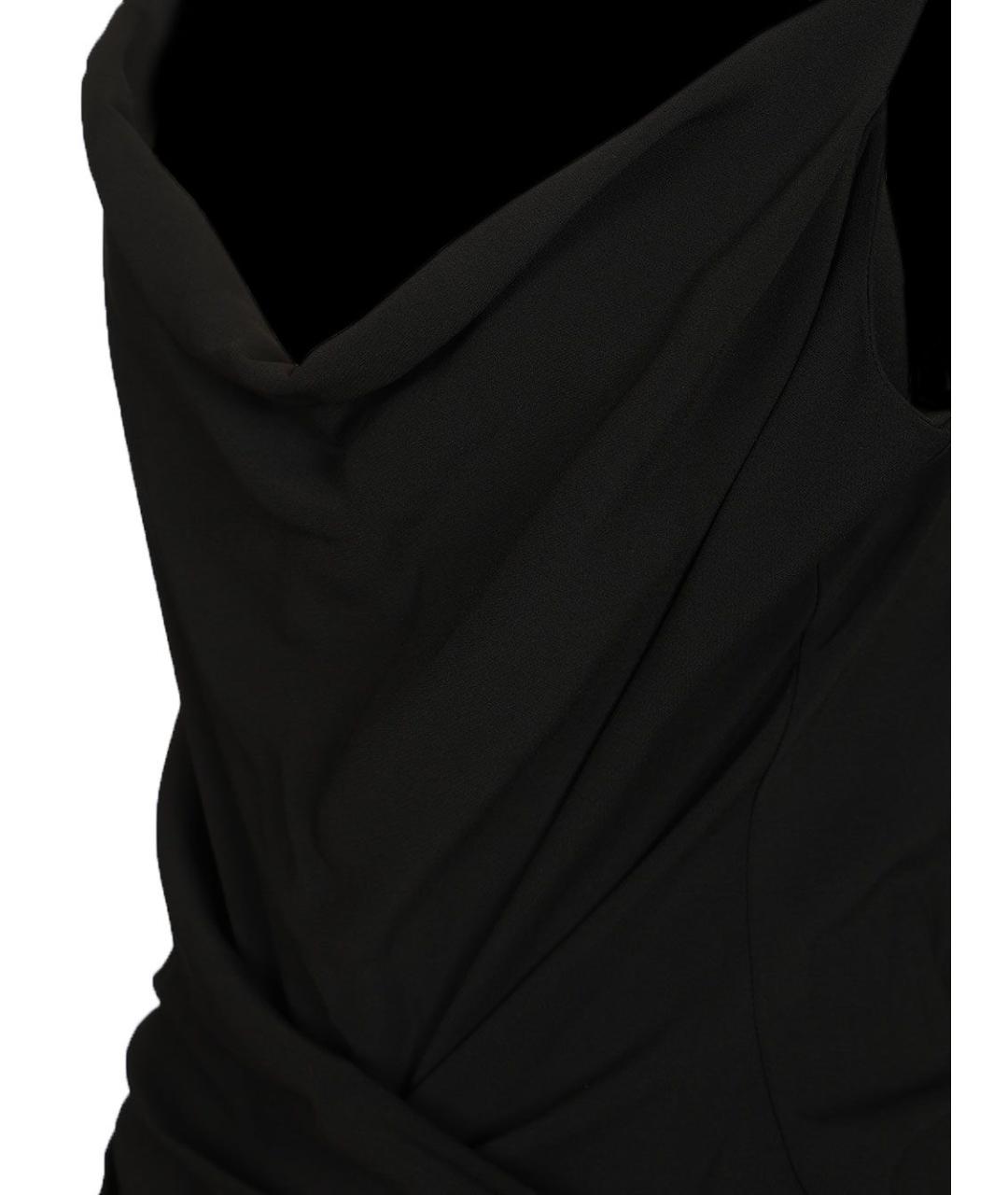 RICK OWENS Черное вискозное коктейльное платье, фото 5