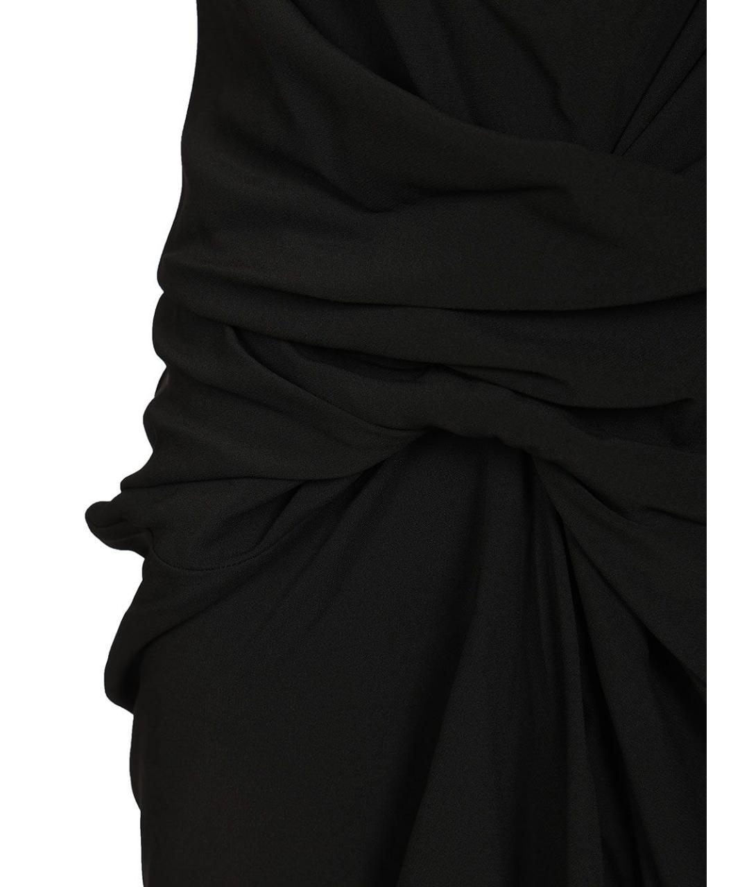 RICK OWENS Черное вискозное коктейльное платье, фото 4