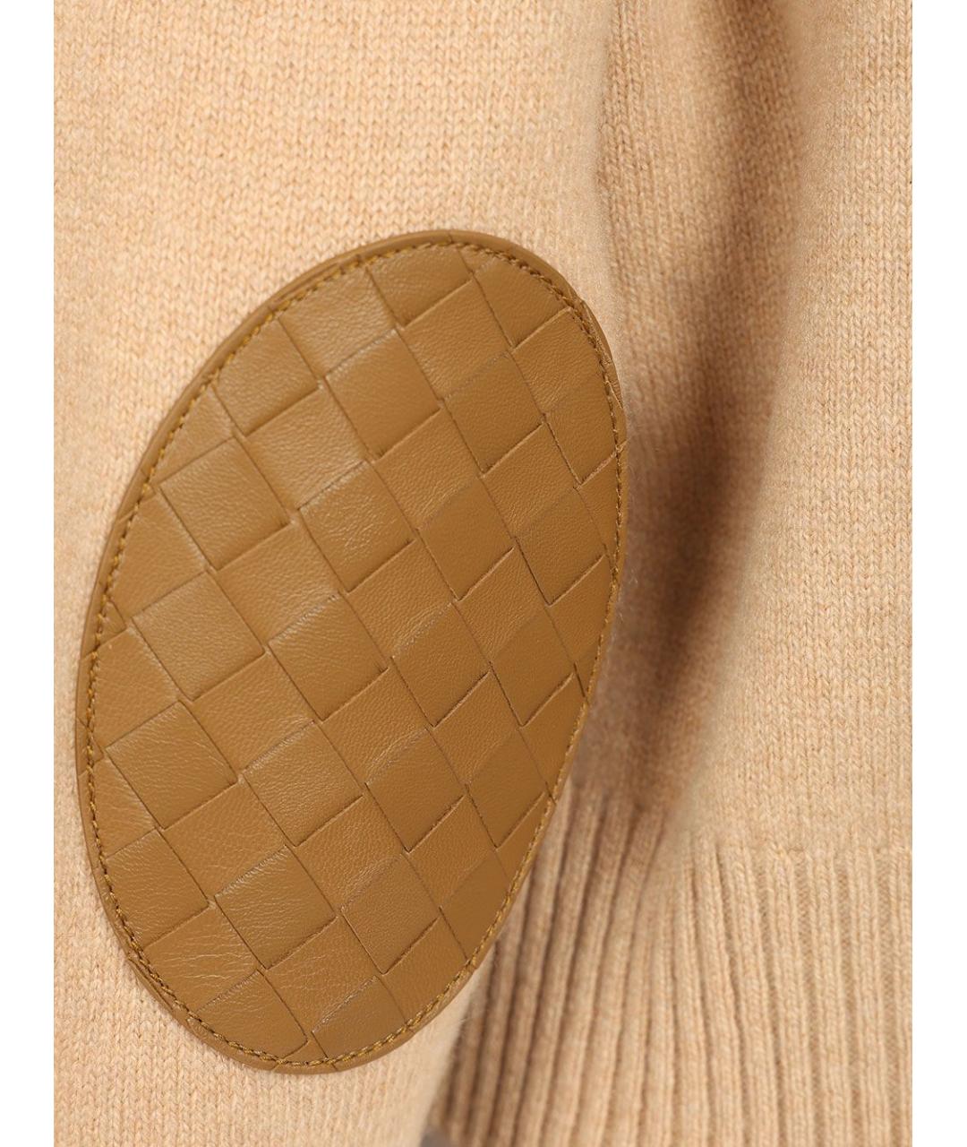 BOTTEGA VENETA Бежевый шерстяной кардиган, фото 4