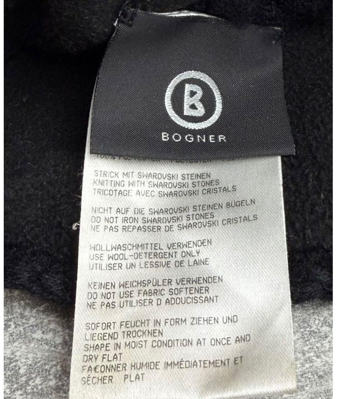 BOGNER Черная шерстяная шапка, фото 4
