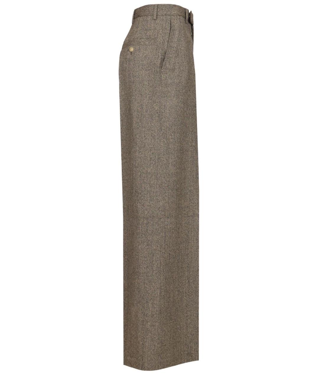 RICK OWENS Черные шерстяные прямые брюки, фото 3