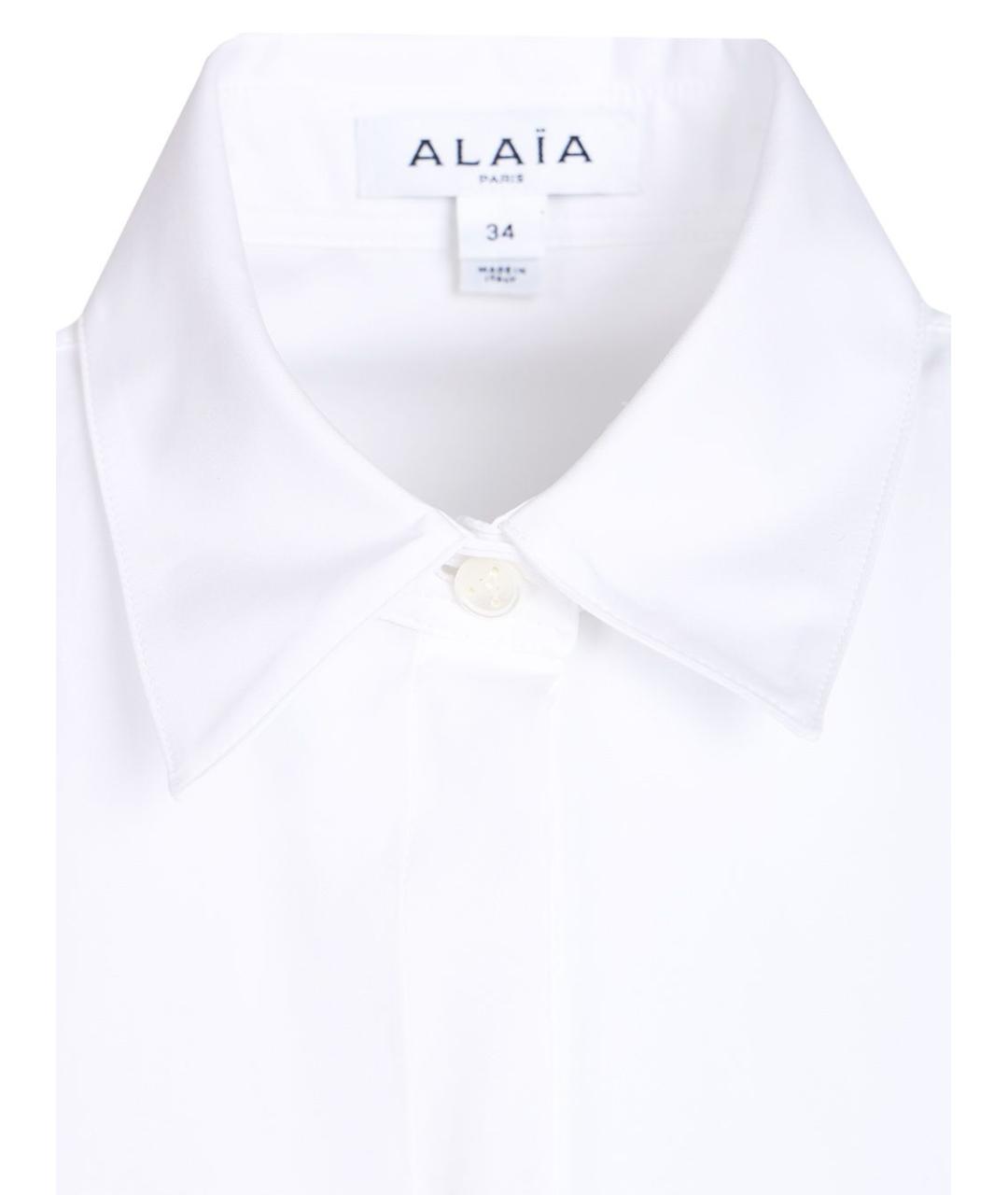 ALAIA Белая хлопковая рубашка, фото 4