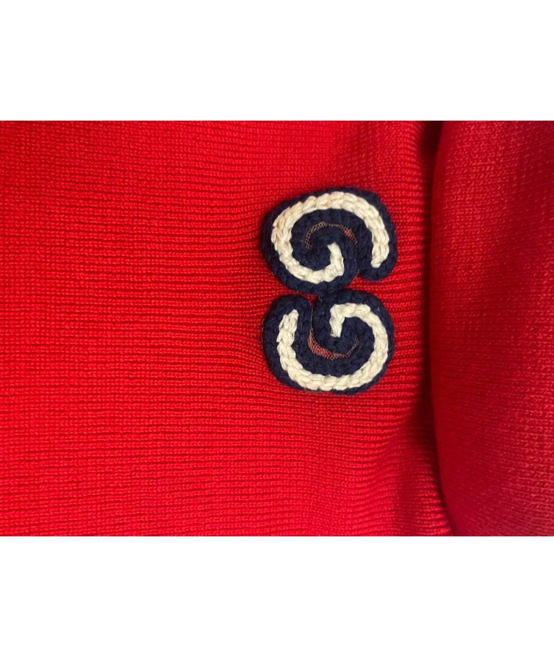 GUCCI Красная шерстяная водолазка, фото 5