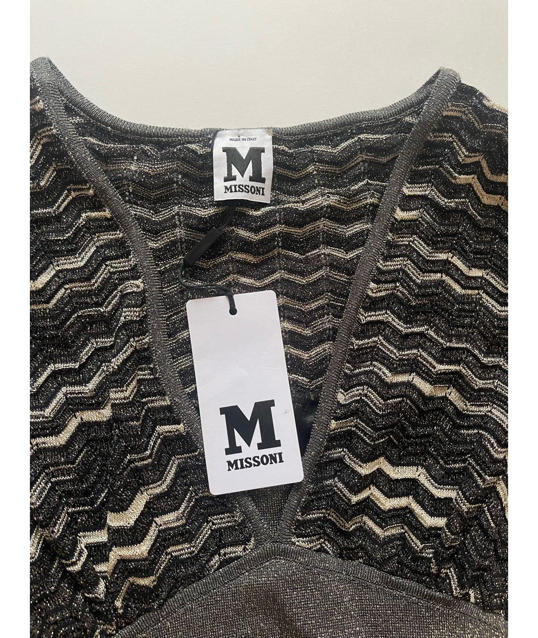 MISSONI Мульти нейлоновое коктейльное платье, фото 3