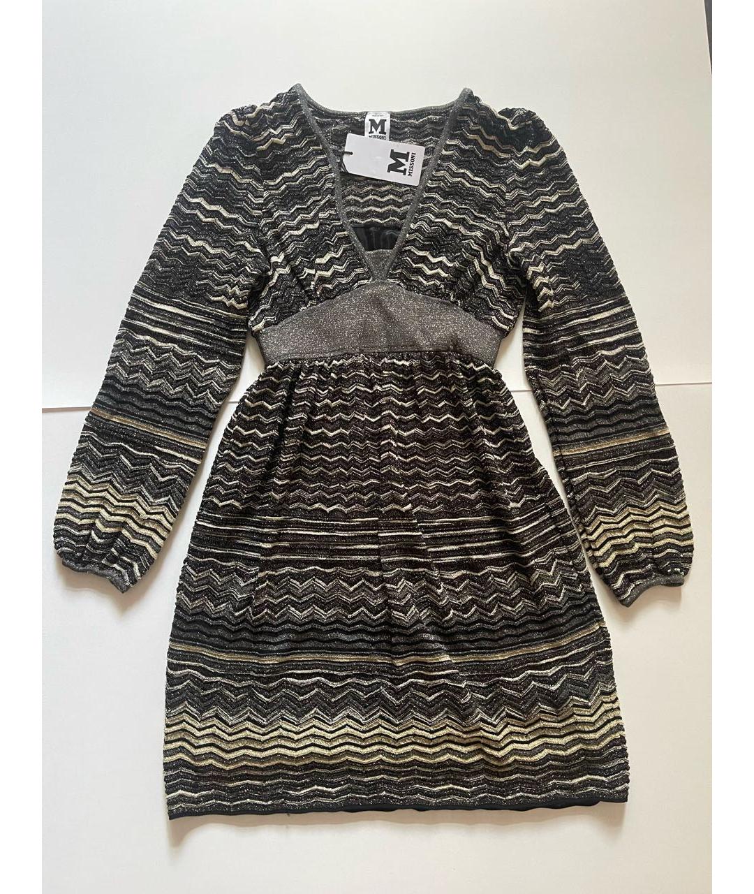 MISSONI Мульти нейлоновое коктейльное платье, фото 8