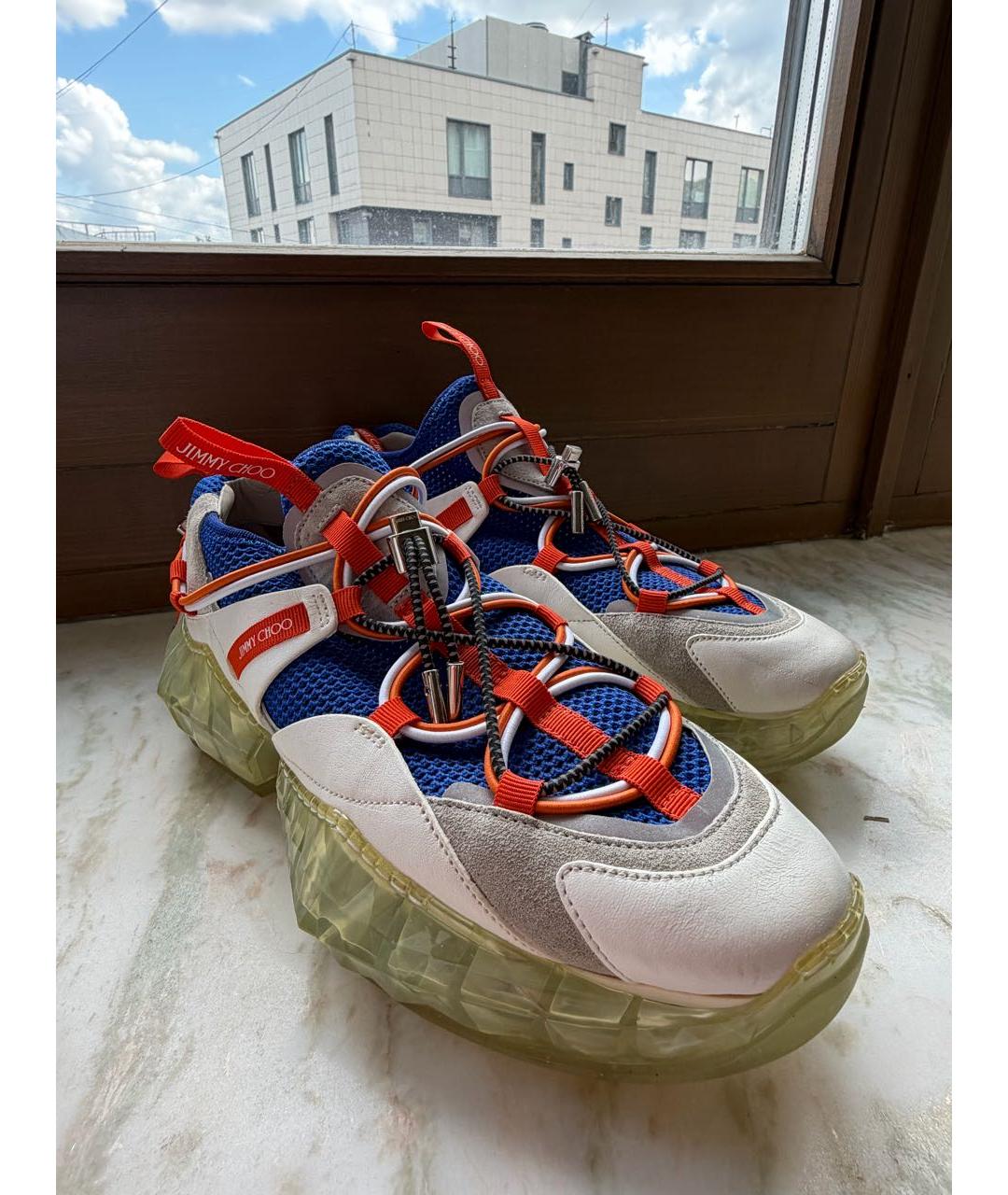 JIMMY CHOO Мульти кожаные кроссовки, фото 2