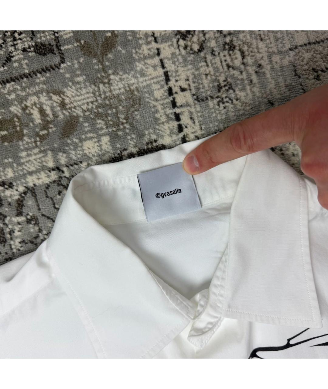 VETEMENTS Белая хлопковая кэжуал рубашка, фото 4