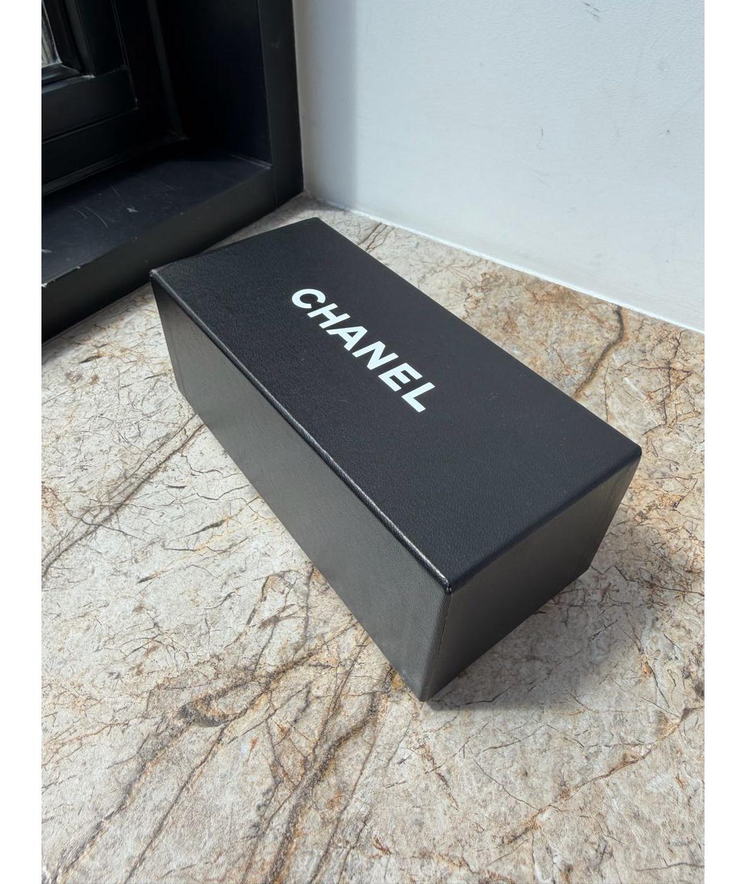 CHANEL Черные пластиковые солнцезащитные очки, фото 4