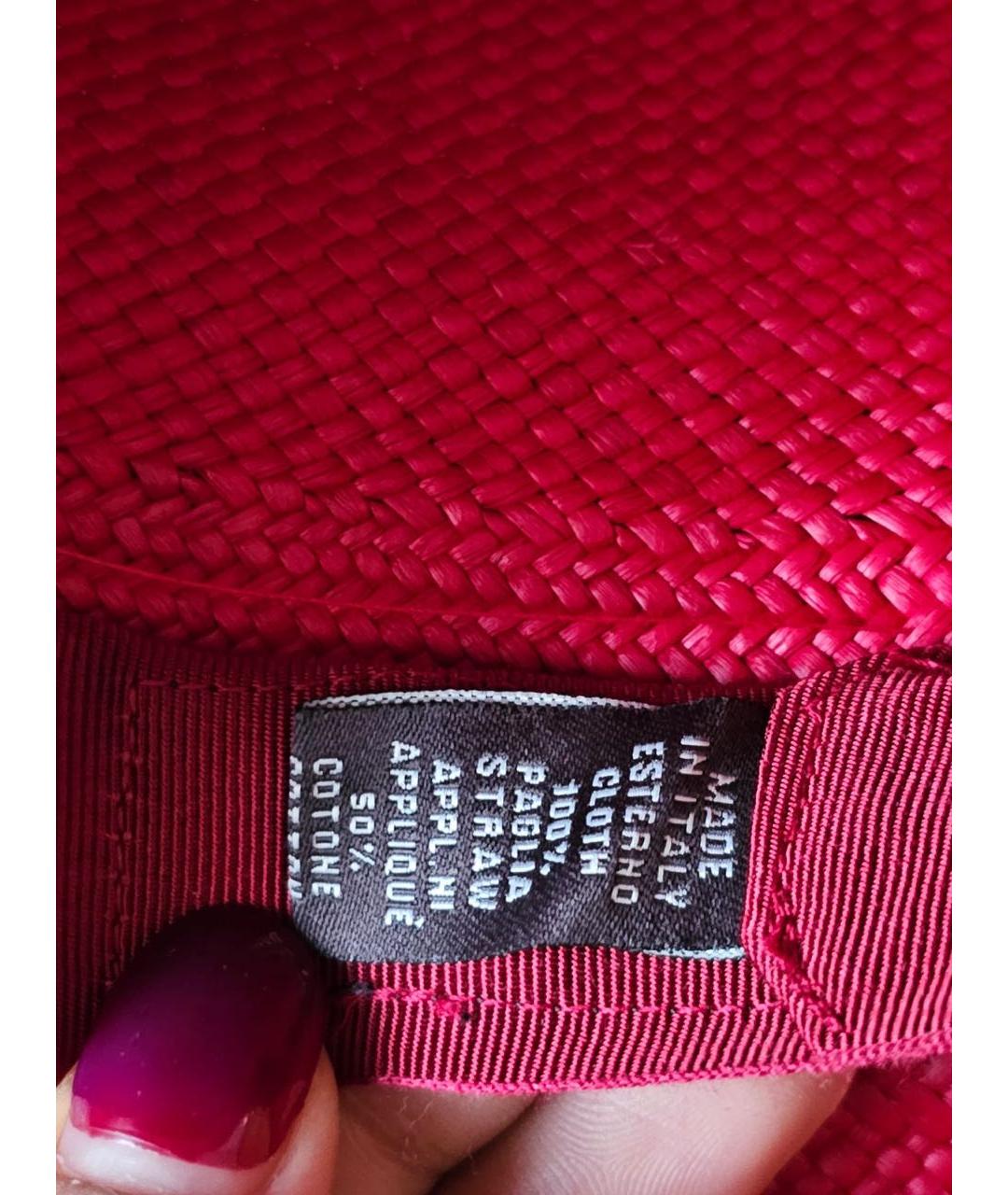 LORO PIANA Красная шляпа, фото 6