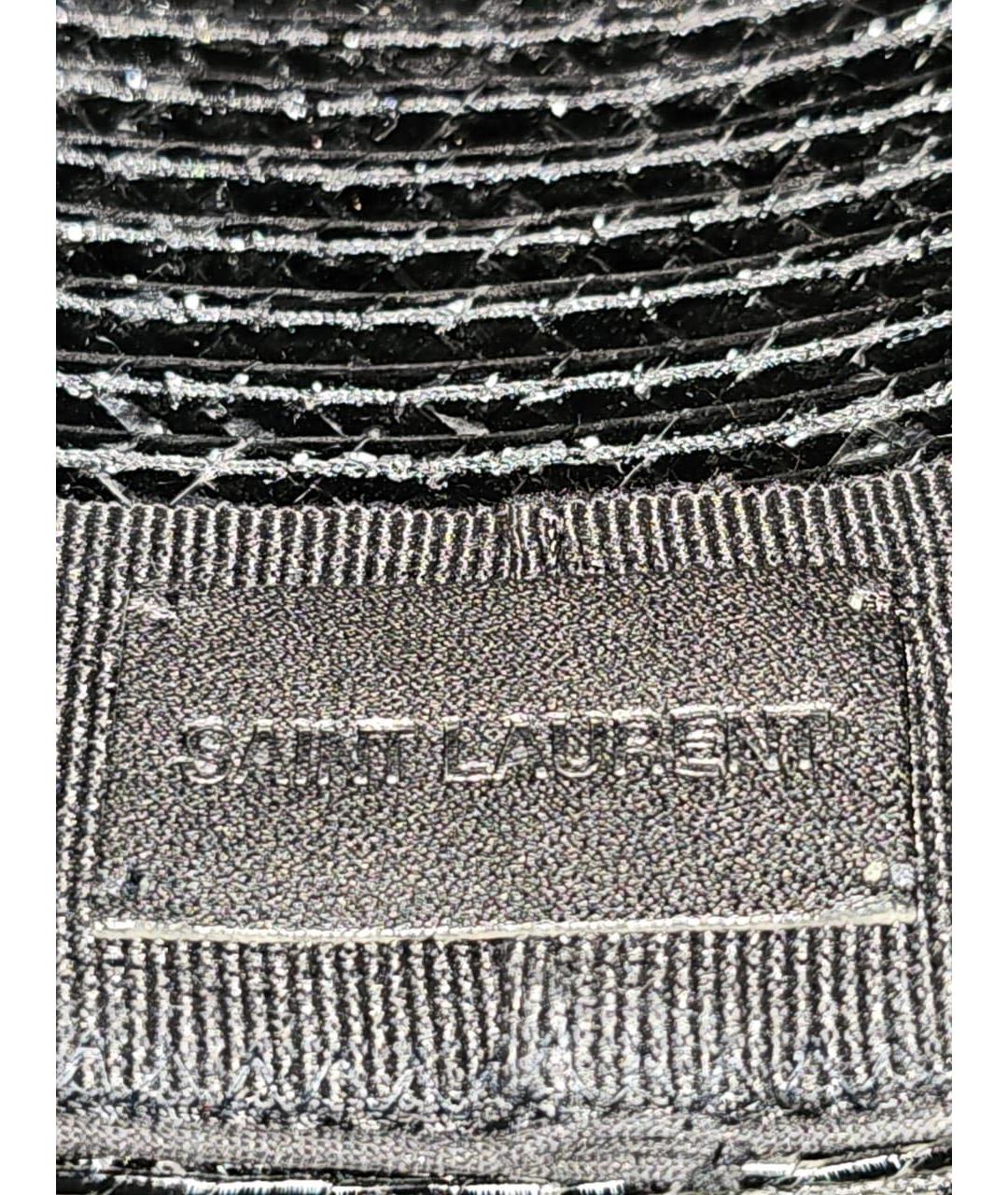 SAINT LAURENT Черная шляпа, фото 8