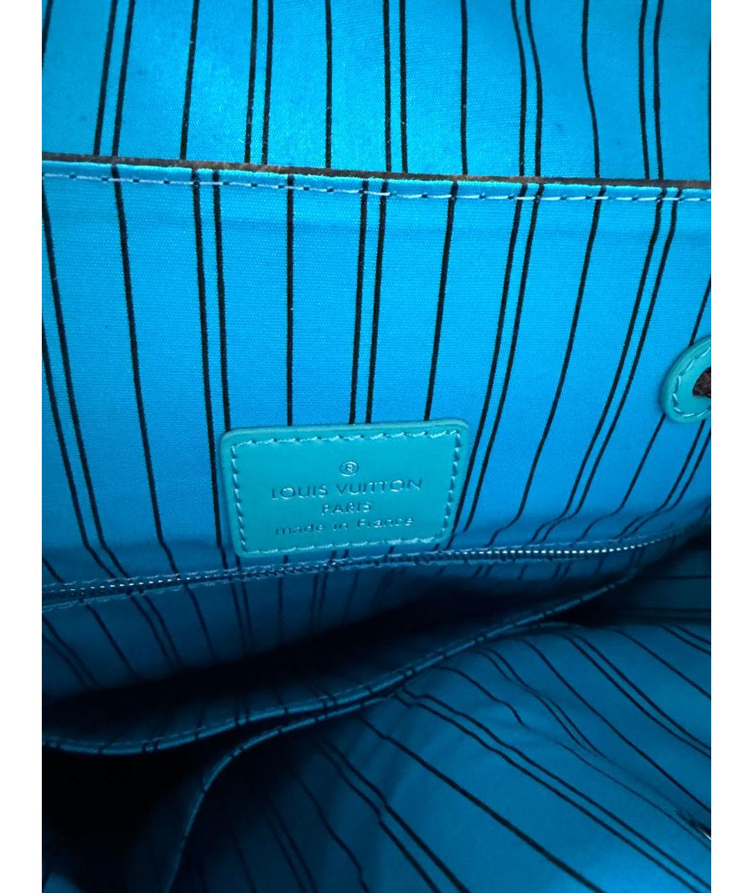 LOUIS VUITTON Коричневый канва рюкзак, фото 4