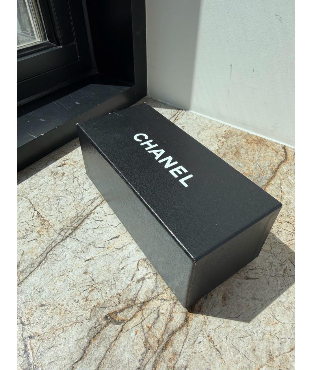 CHANEL Черные пластиковые солнцезащитные очки, фото 4
