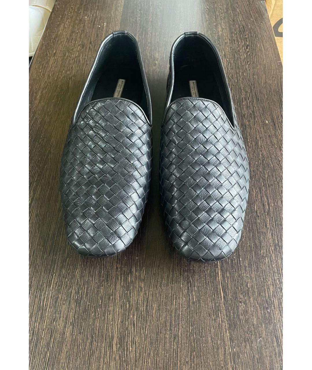 BOTTEGA VENETA Черные кожаные лоферы, фото 2