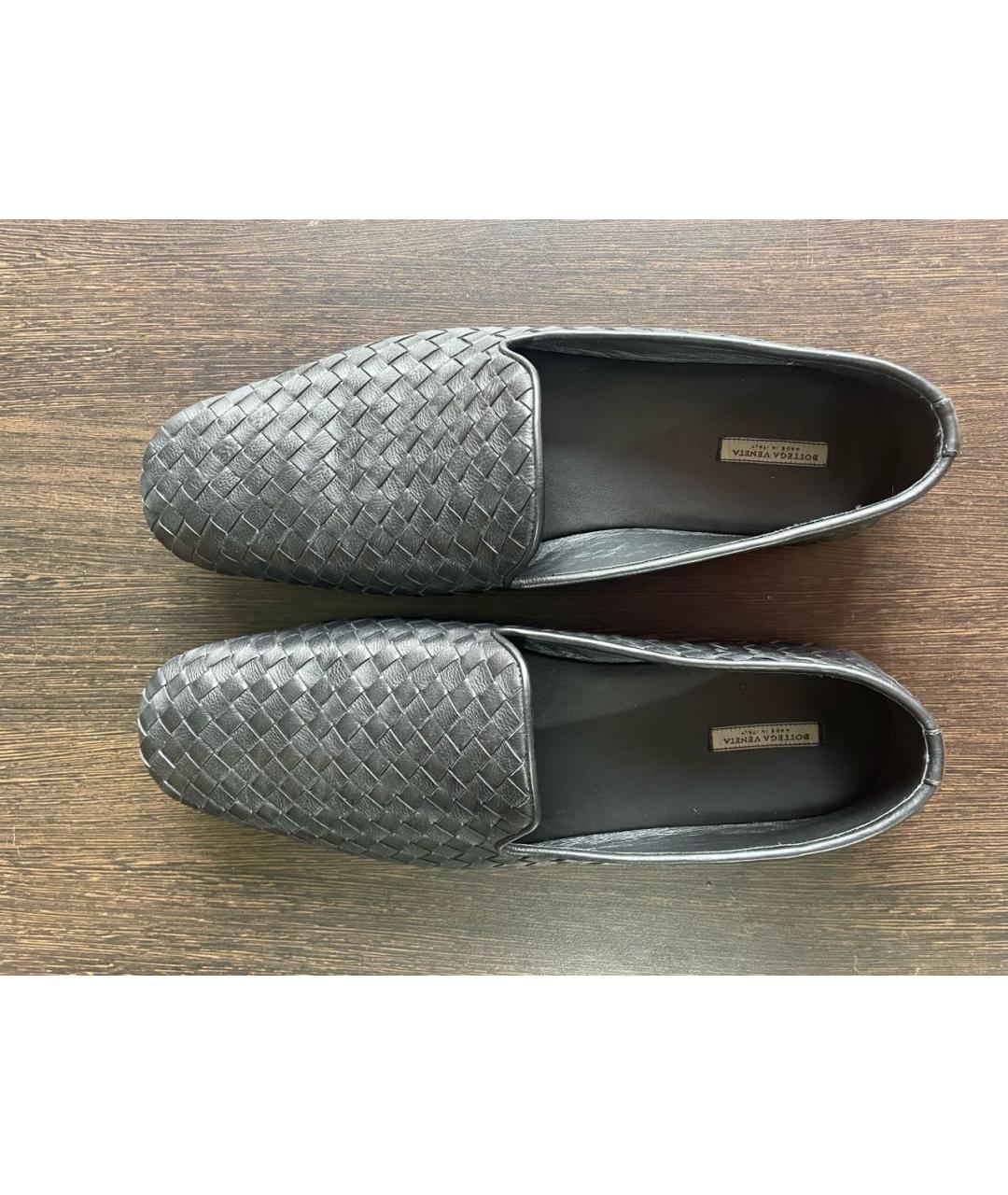 BOTTEGA VENETA Черные кожаные лоферы, фото 3