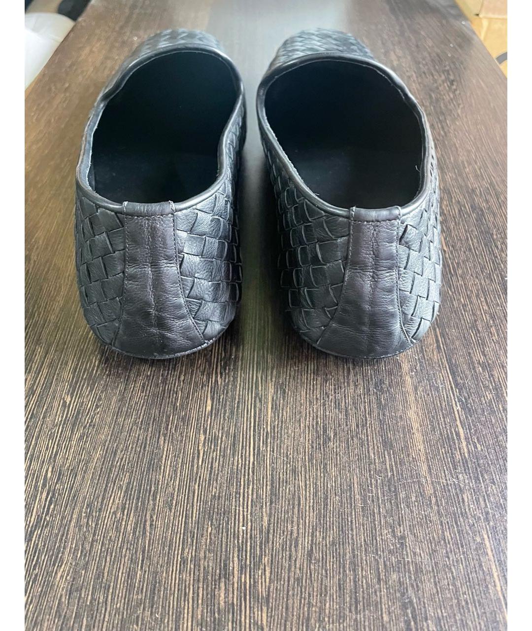 BOTTEGA VENETA Черные кожаные лоферы, фото 4