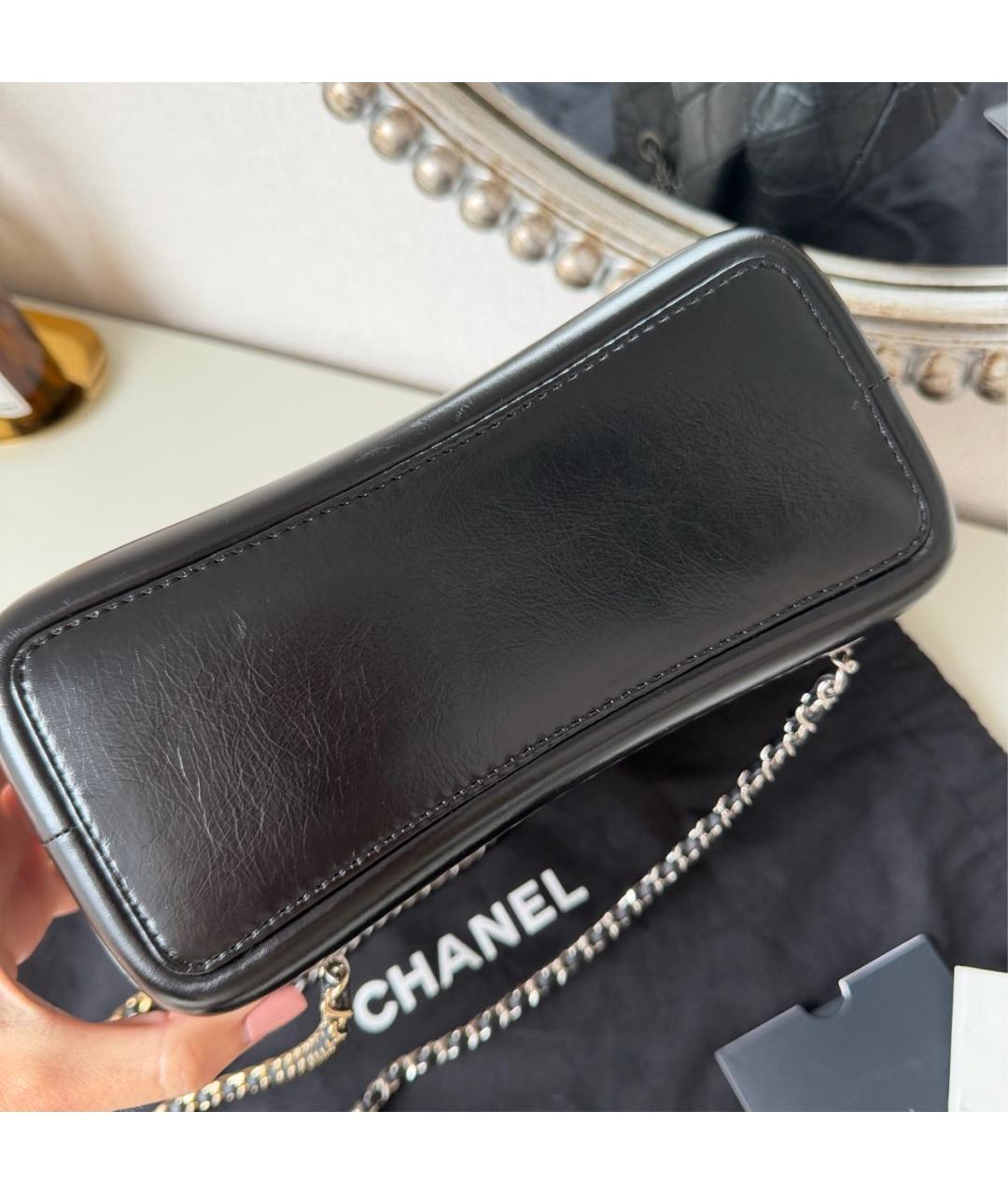 CHANEL Черный кожаный рюкзак, фото 8